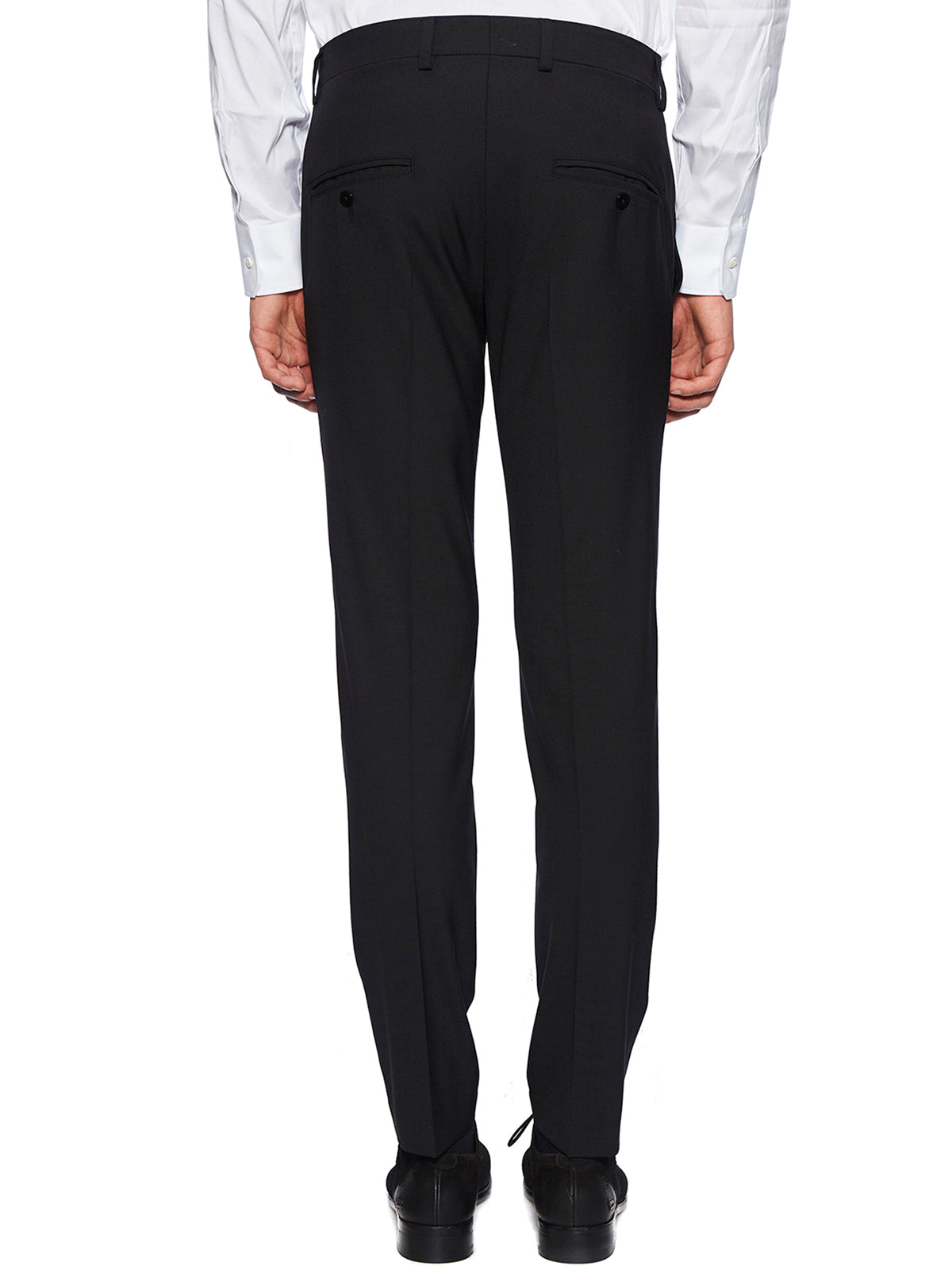 DANIELE ALESSANDRINI Men's Tailored Trousers with Stylish Pleats - Size 46