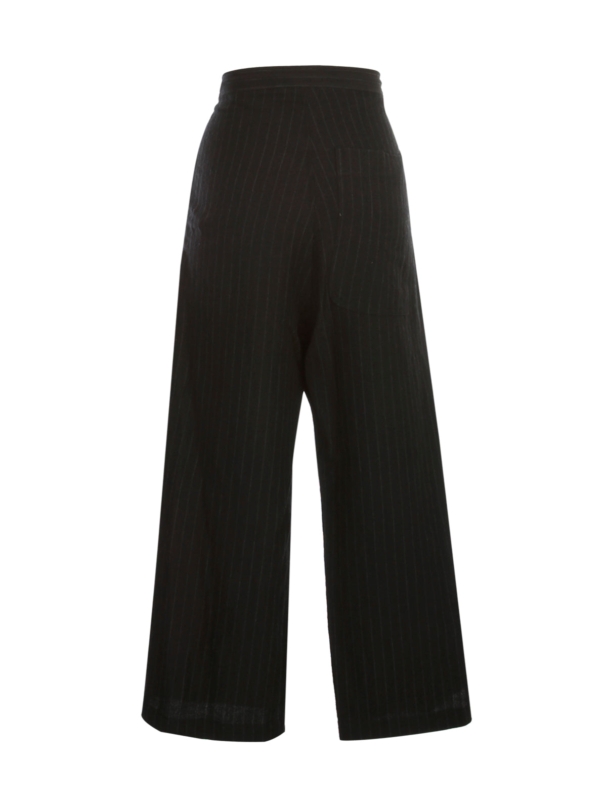 Y'S Straight Thick Pants - Pinstripe