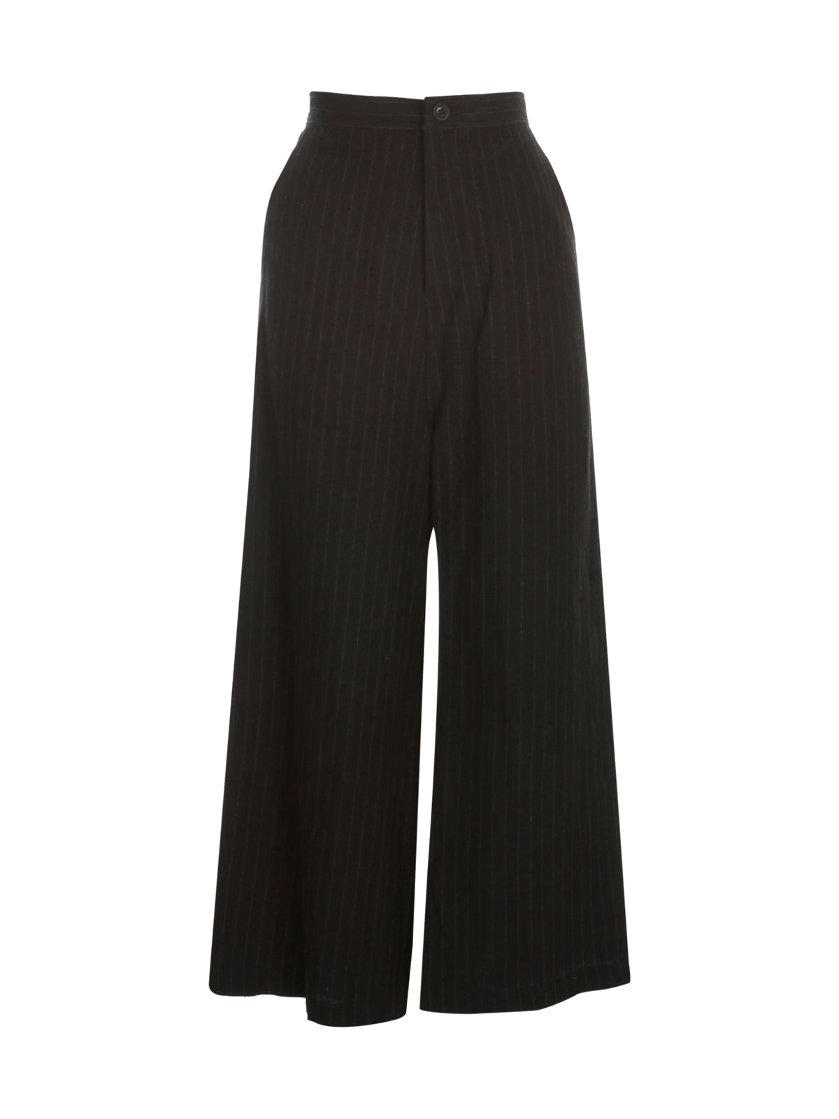 Y'S Straight Thick Pants - Pinstripe
