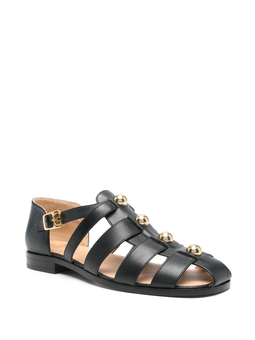 VALENTINO GARAVANI Studshield Leather Sandals