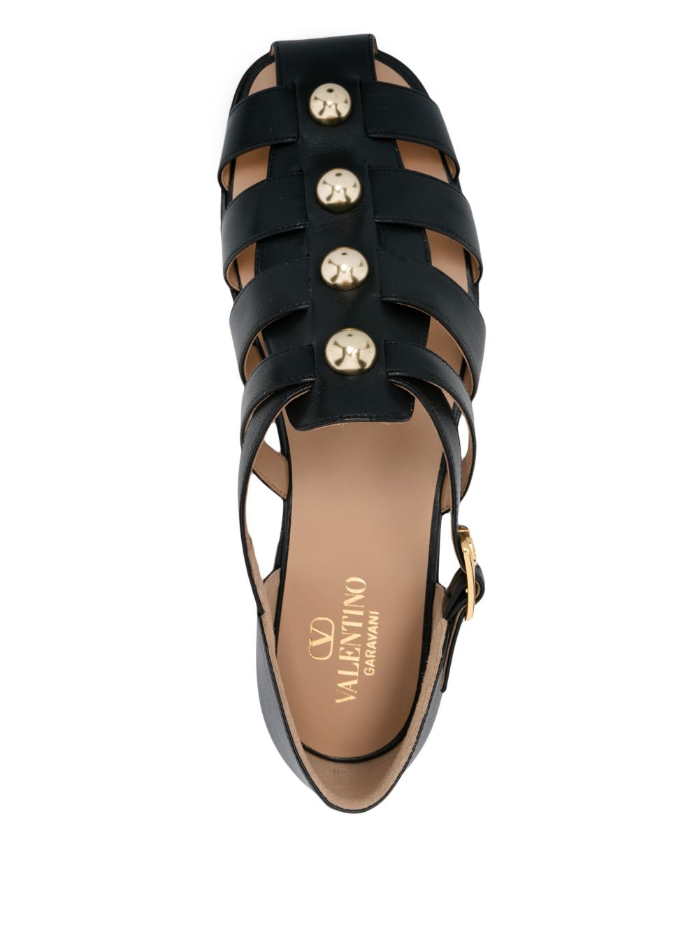 VALENTINO GARAVANI Studshield Leather Sandals
