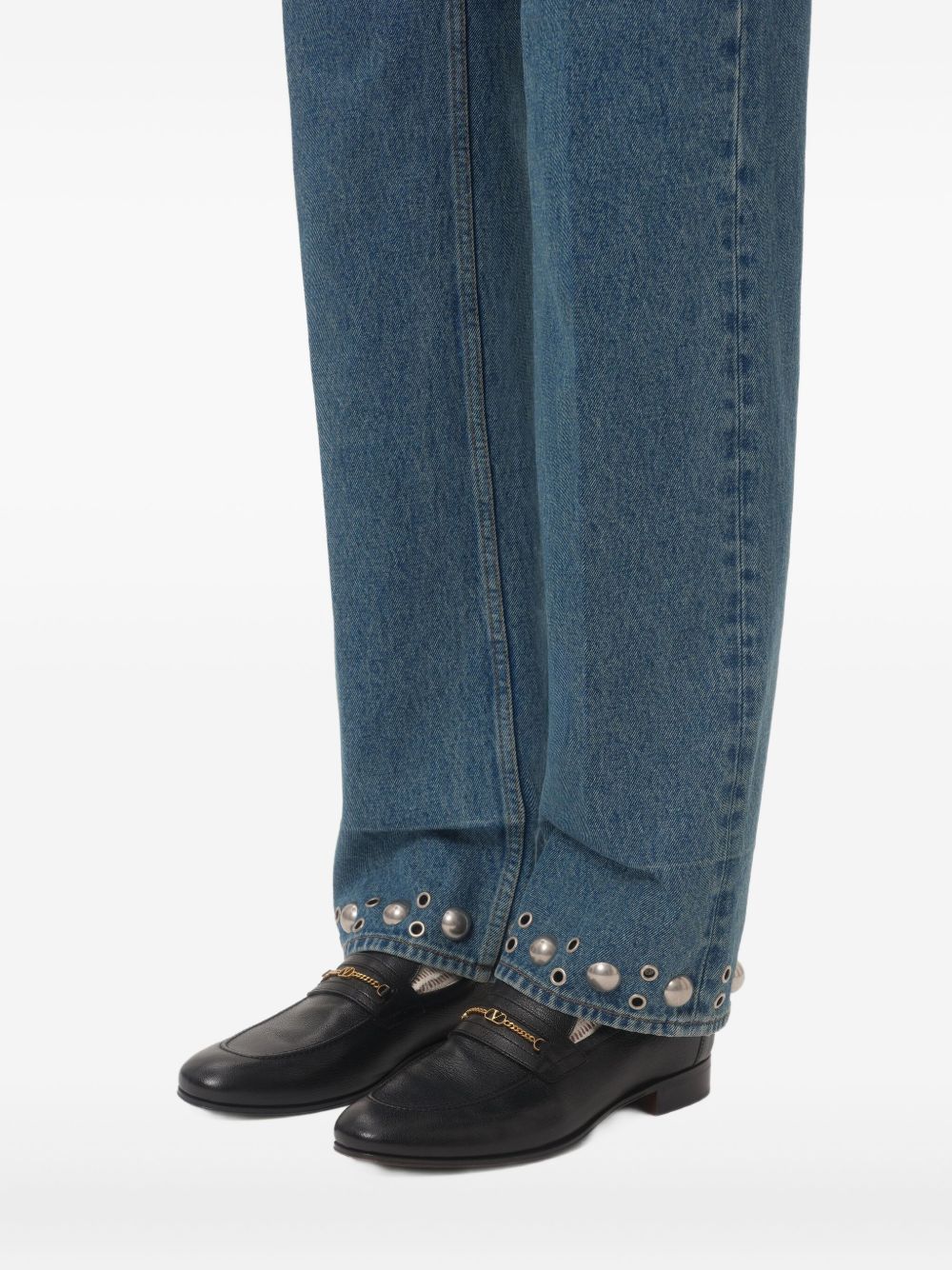 VALENTINO GARAVANI Signature Leather Loafers for Men