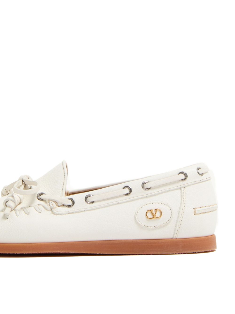 VALENTINO GARAVANI Men's Slip-On Flat Shoes with VLogo Signature and Bow Detailing