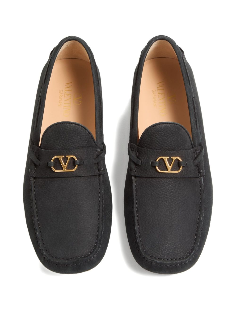 VALENTINO GARAVANI Men's Round Toe Flat Shoes