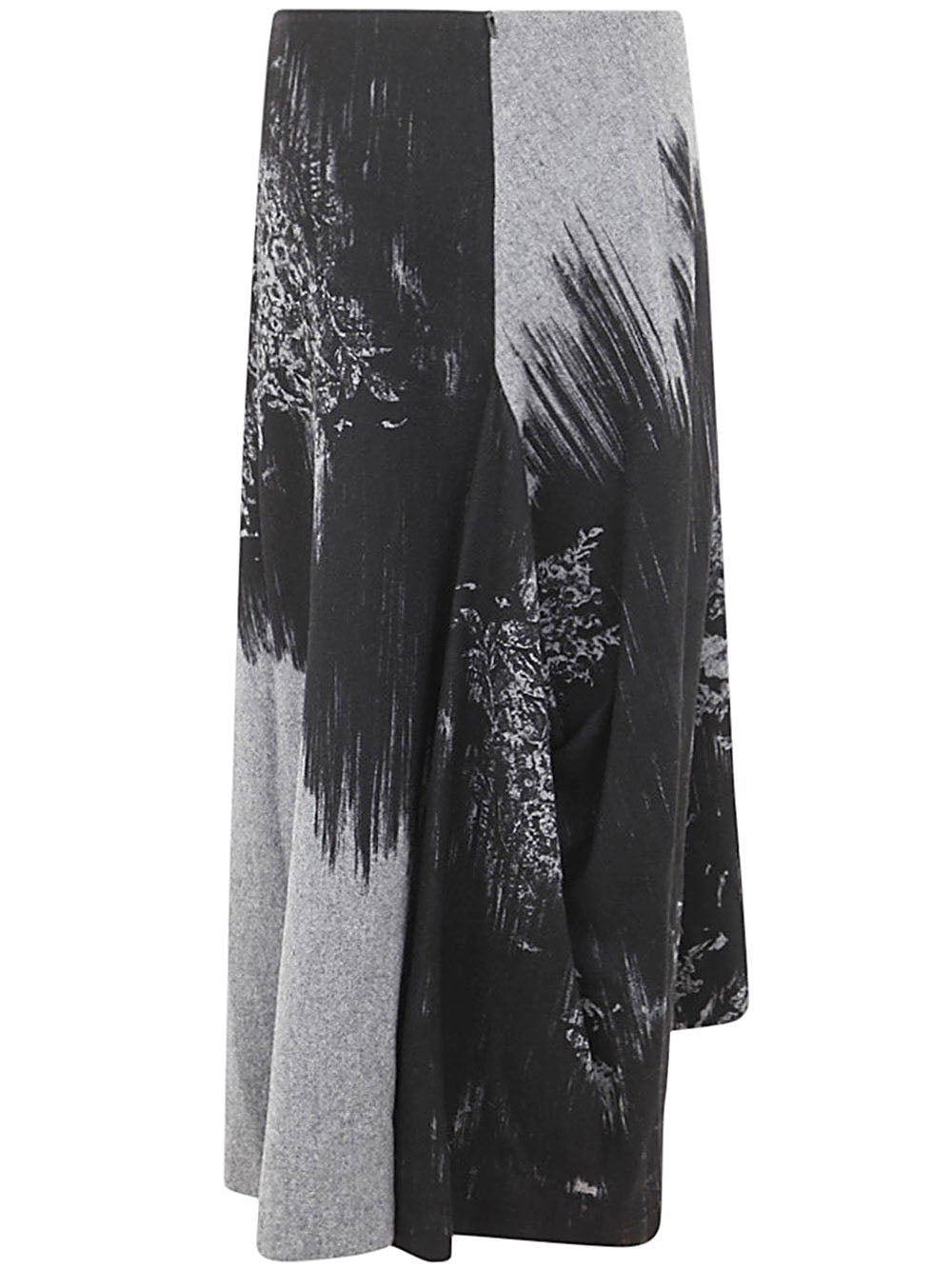 Y'S Fashionable Panelled Tuck Flare Skirt - Mini Length