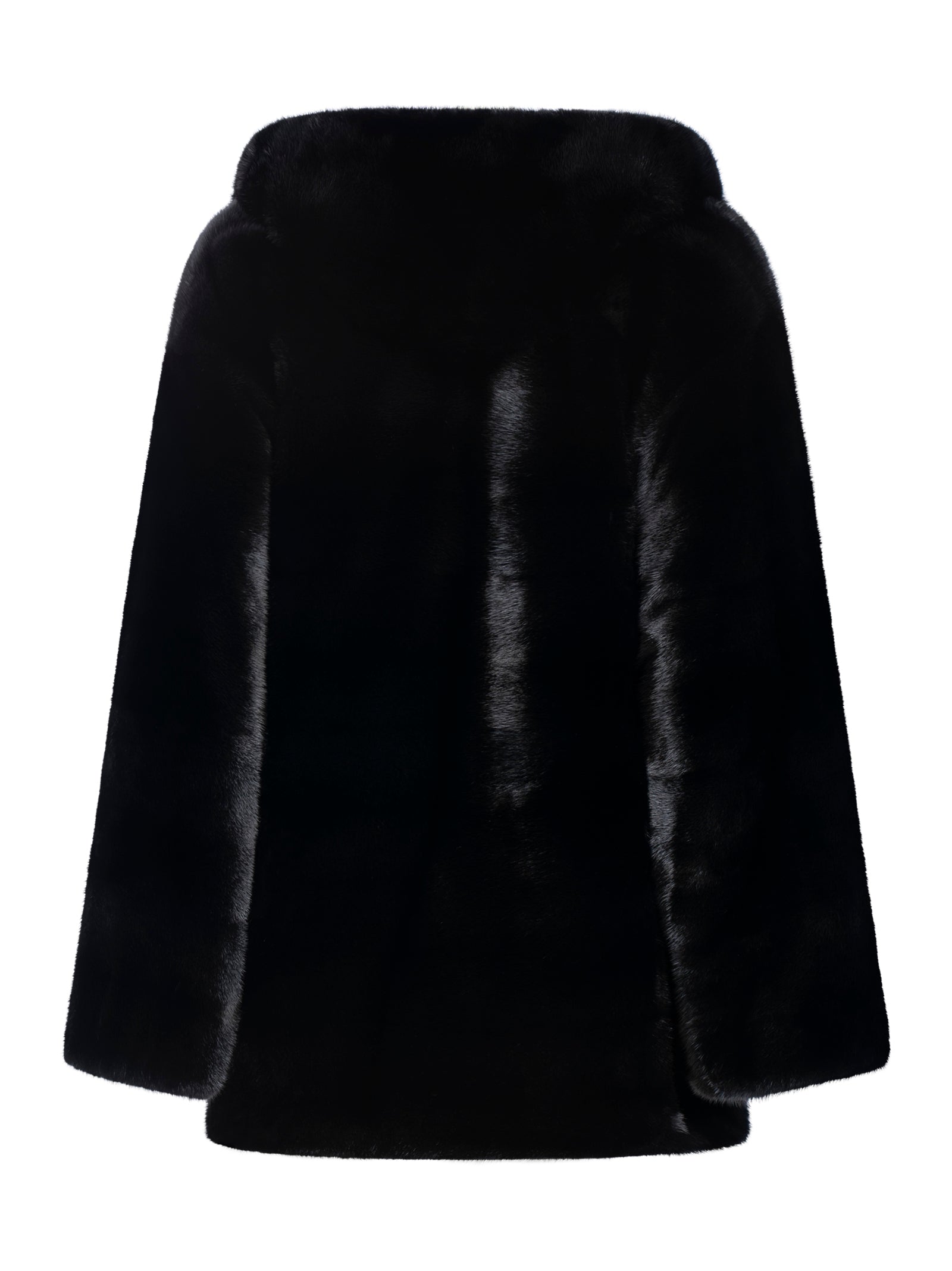 YVES SALOMON Luxurious Hooded Mini Jacket for Women