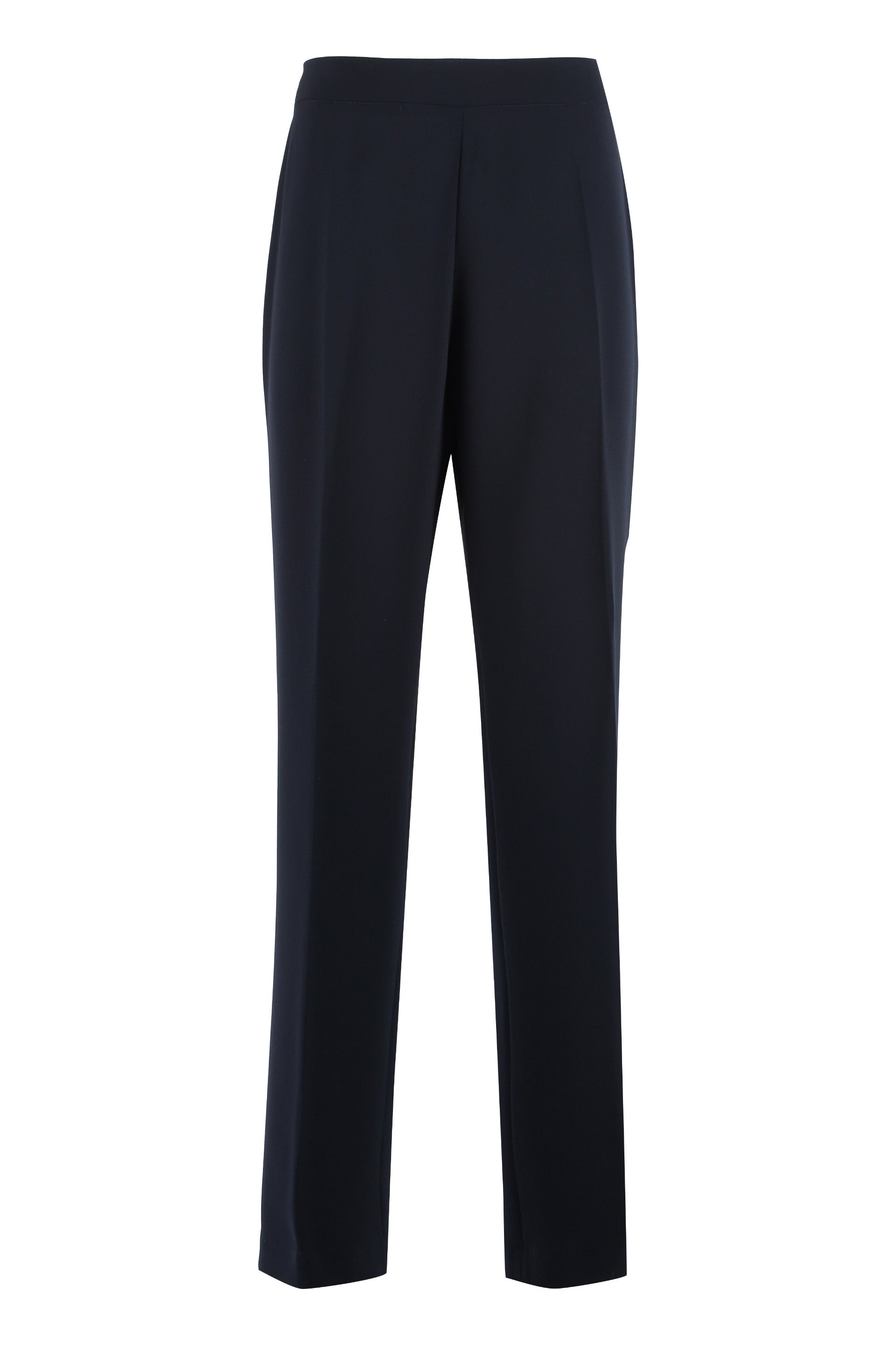 CLIPS High-Rise Trousers with Elastic Back Waist Insert