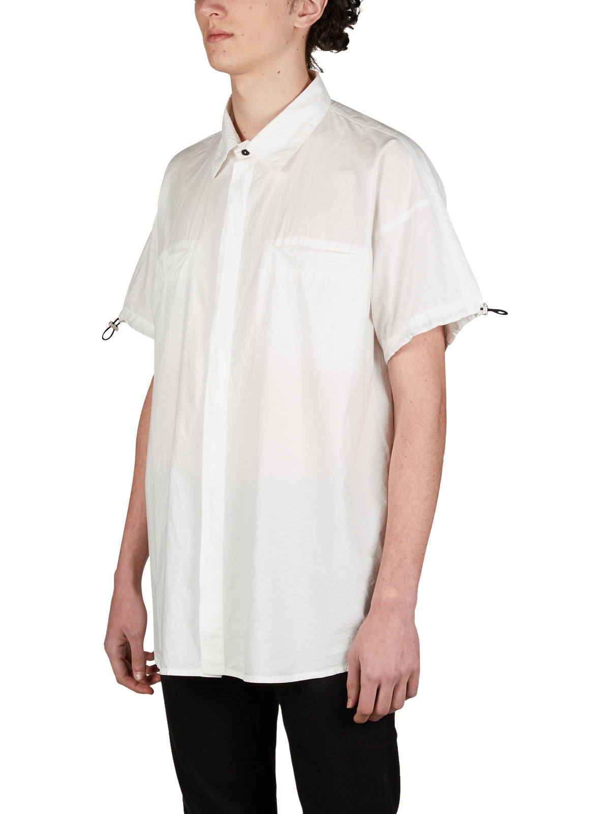 ANDREA YA'AQOV Oversized Short Sleeve Cotton Shirt - Size M