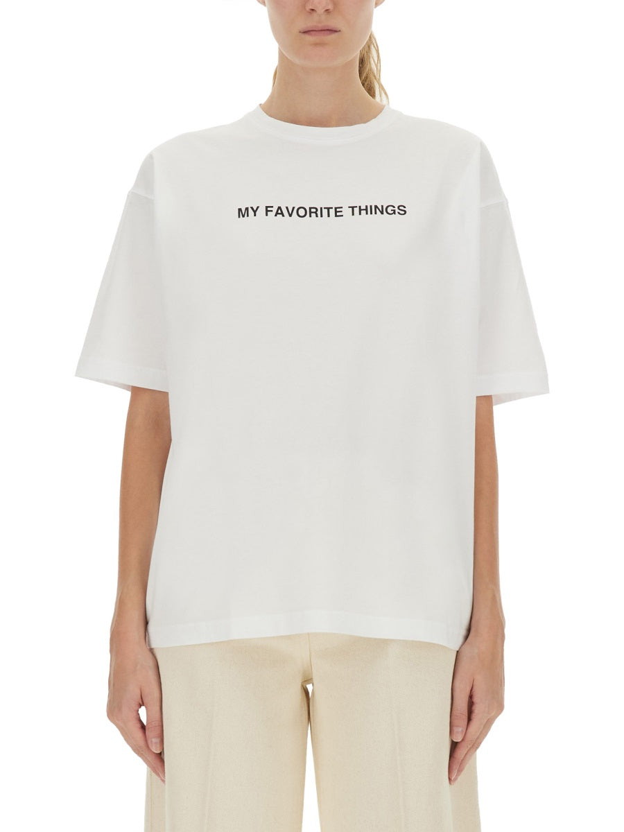 ASPESI Women's Graphic Print T-Shirt - Size S