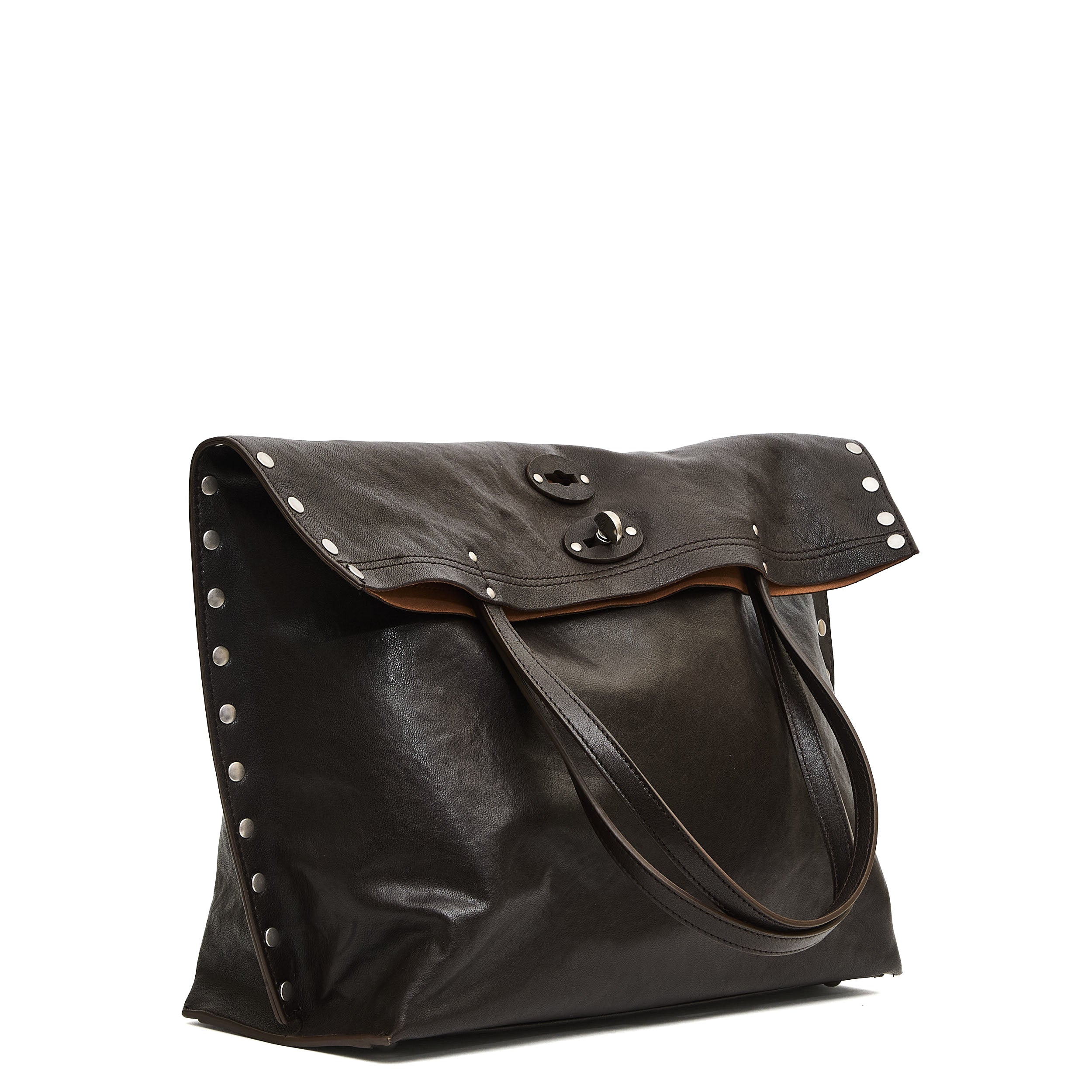 ZANELLATO Vintage Leather Handbag 34x39x15 cm