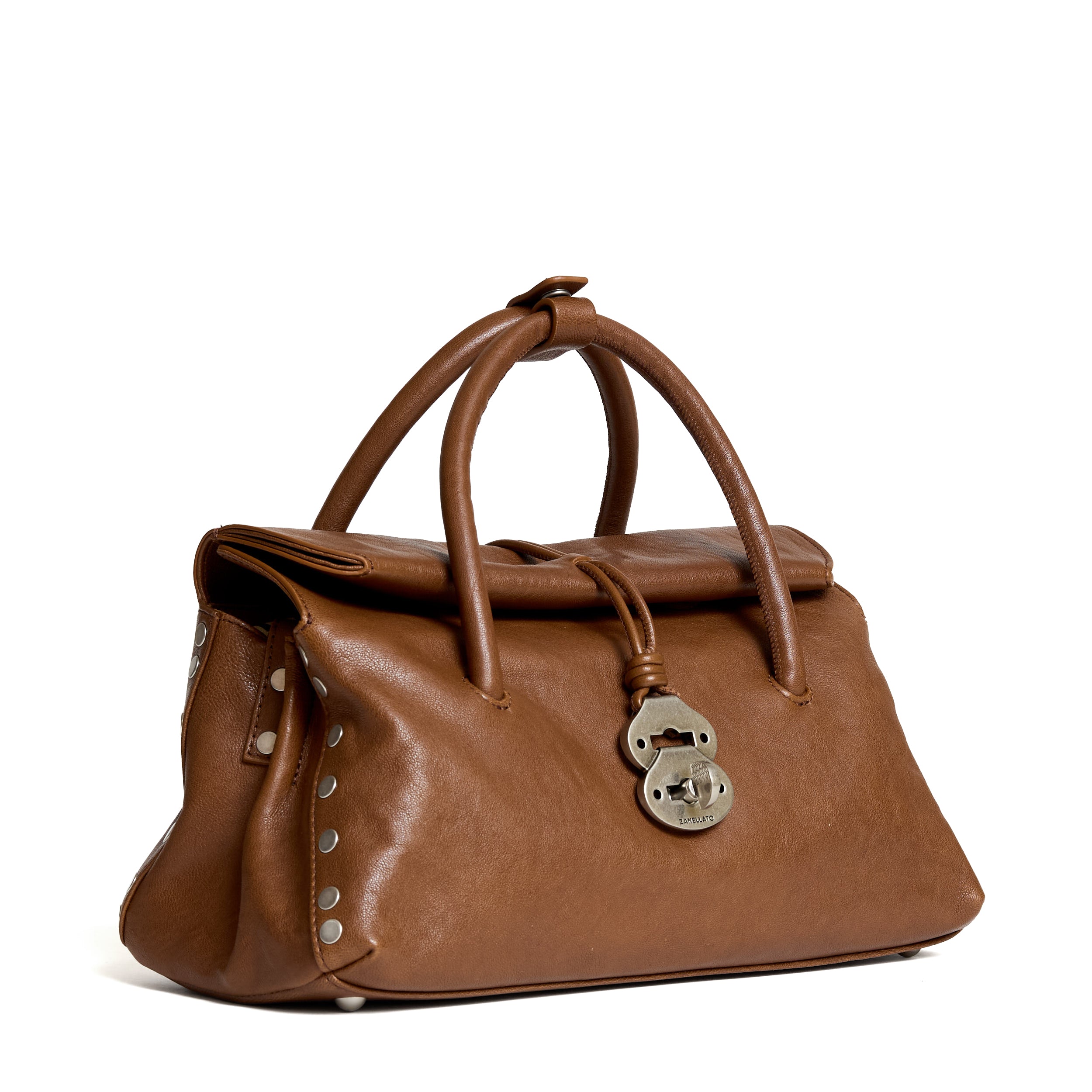 ZANELLATO Mini Roll-Top Shoulder Bag
