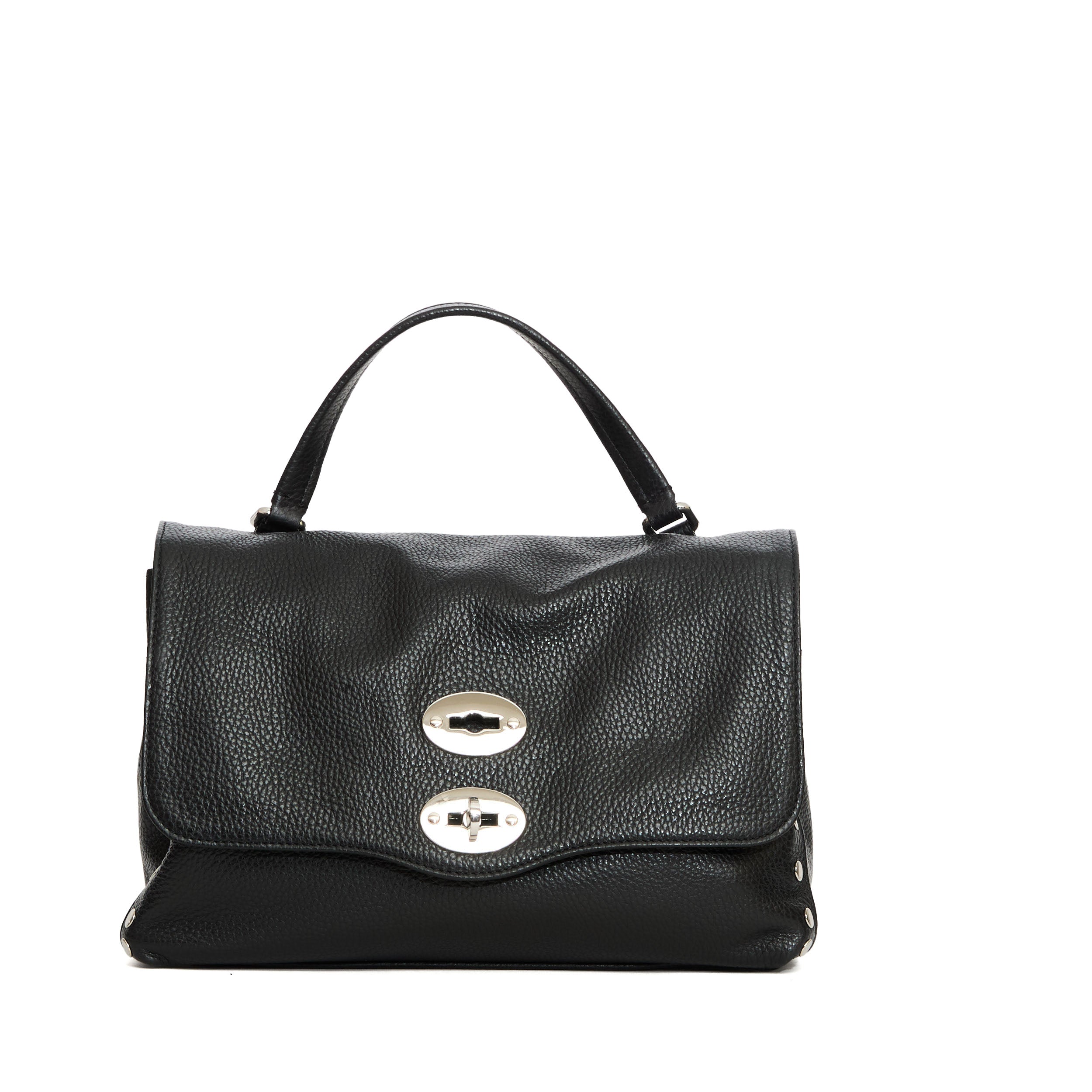 ZANELLATO Mini Shoulder Handbag with Flap Closure