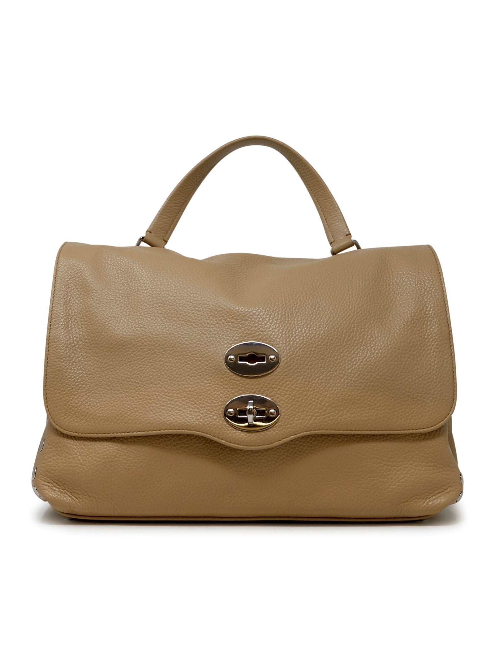 ZANELLATO Postman Daily Giorno M Leather Handbag 35.5x24x17 cm