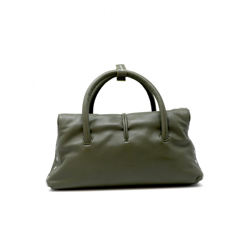 ZANELLATO Mini Leather Dotta Saeta Baby Handbag - 32x19x13 cm