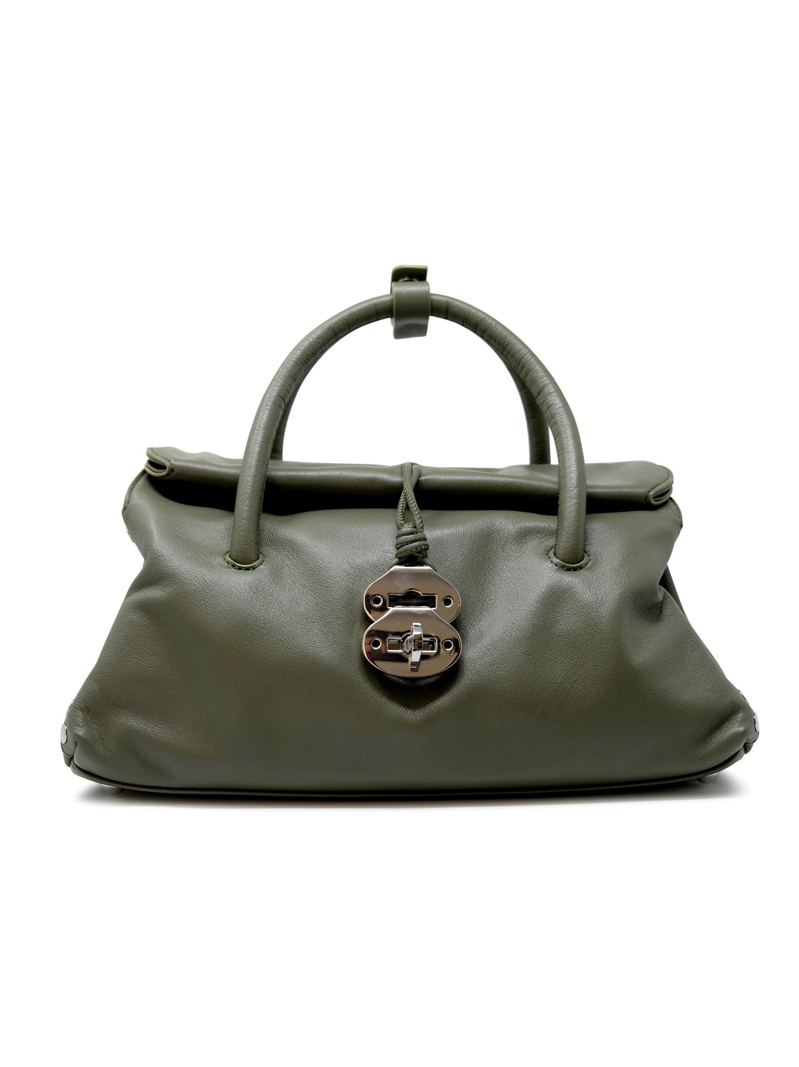 ZANELLATO Elegant Mini Leather Dotte Saeta S Handbag - 32x19x13 cm