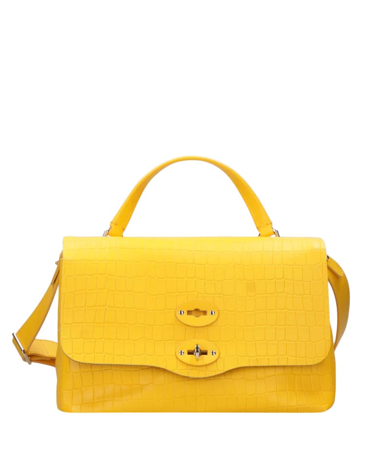 ZANELLATO Mini Crocodile Embossed Handbag for Women