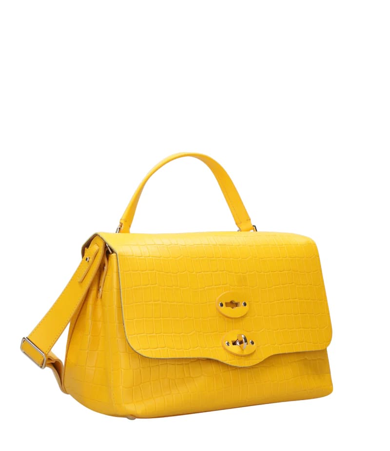 ZANELLATO Mini Crocodile Embossed Handbag for Women