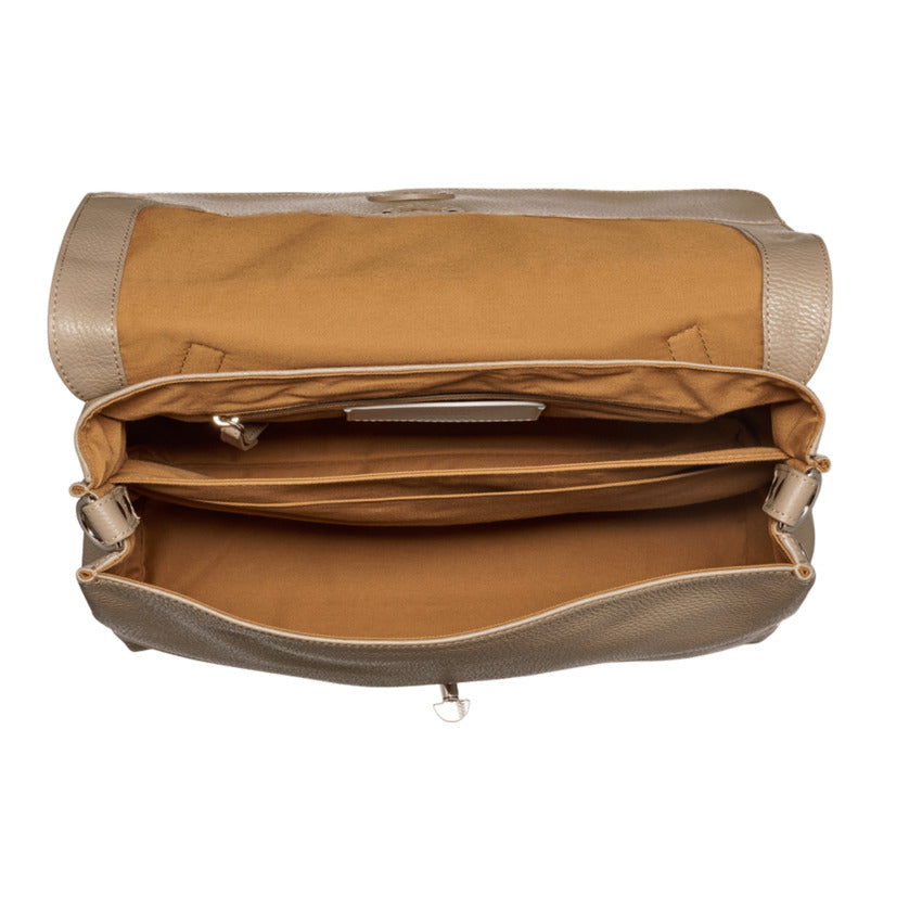 ZANELLATO Mini Handbag with Double Turn-Lock Closure