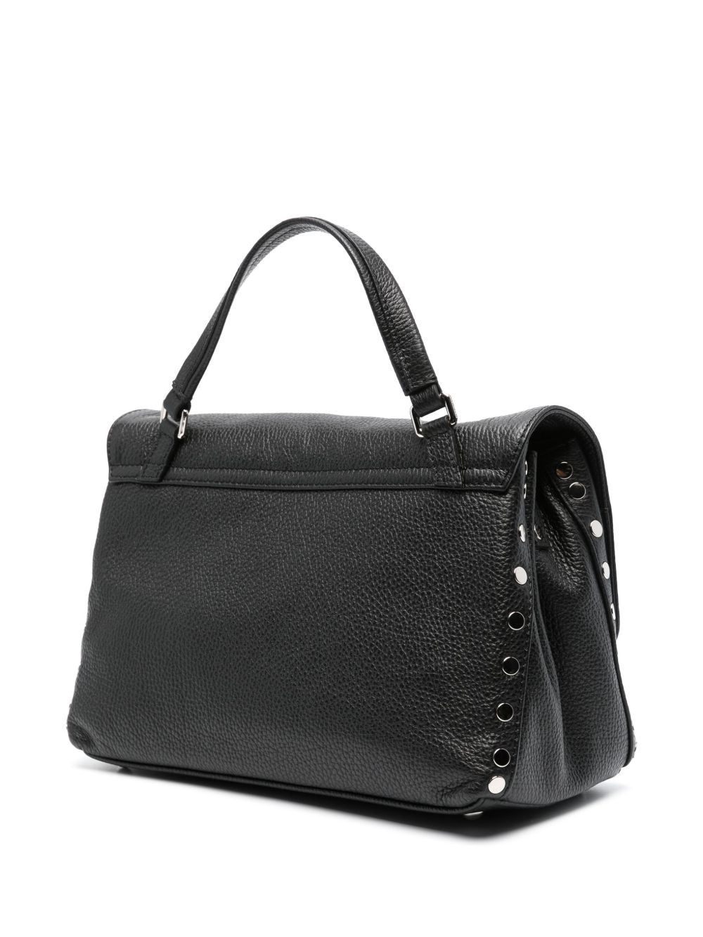 ZANELLATO Mini Hammered Leather Postman Daily Tote Handbag