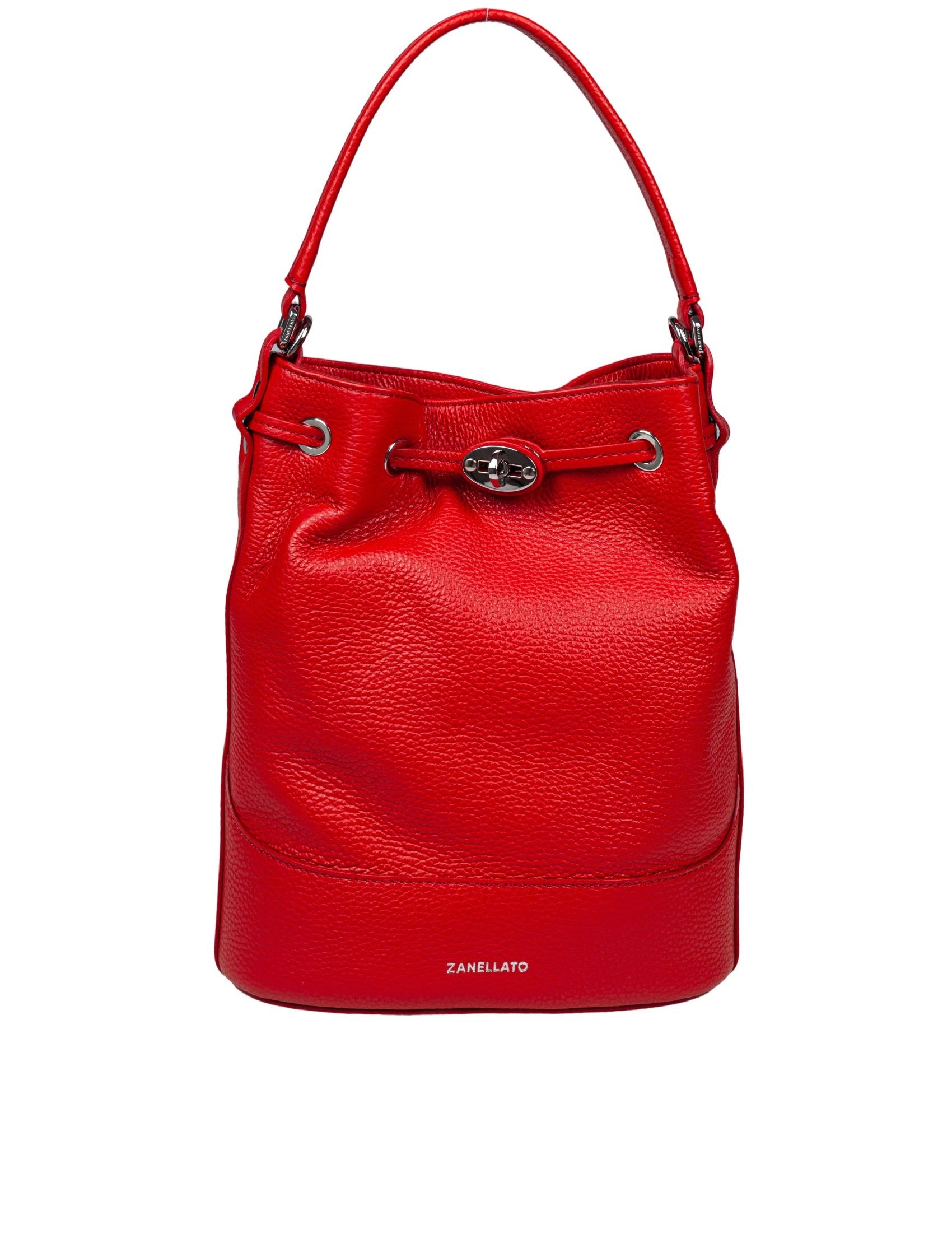 ZANELLATO Leather Bucket Handbag 23cm x 28cm x 14cm
