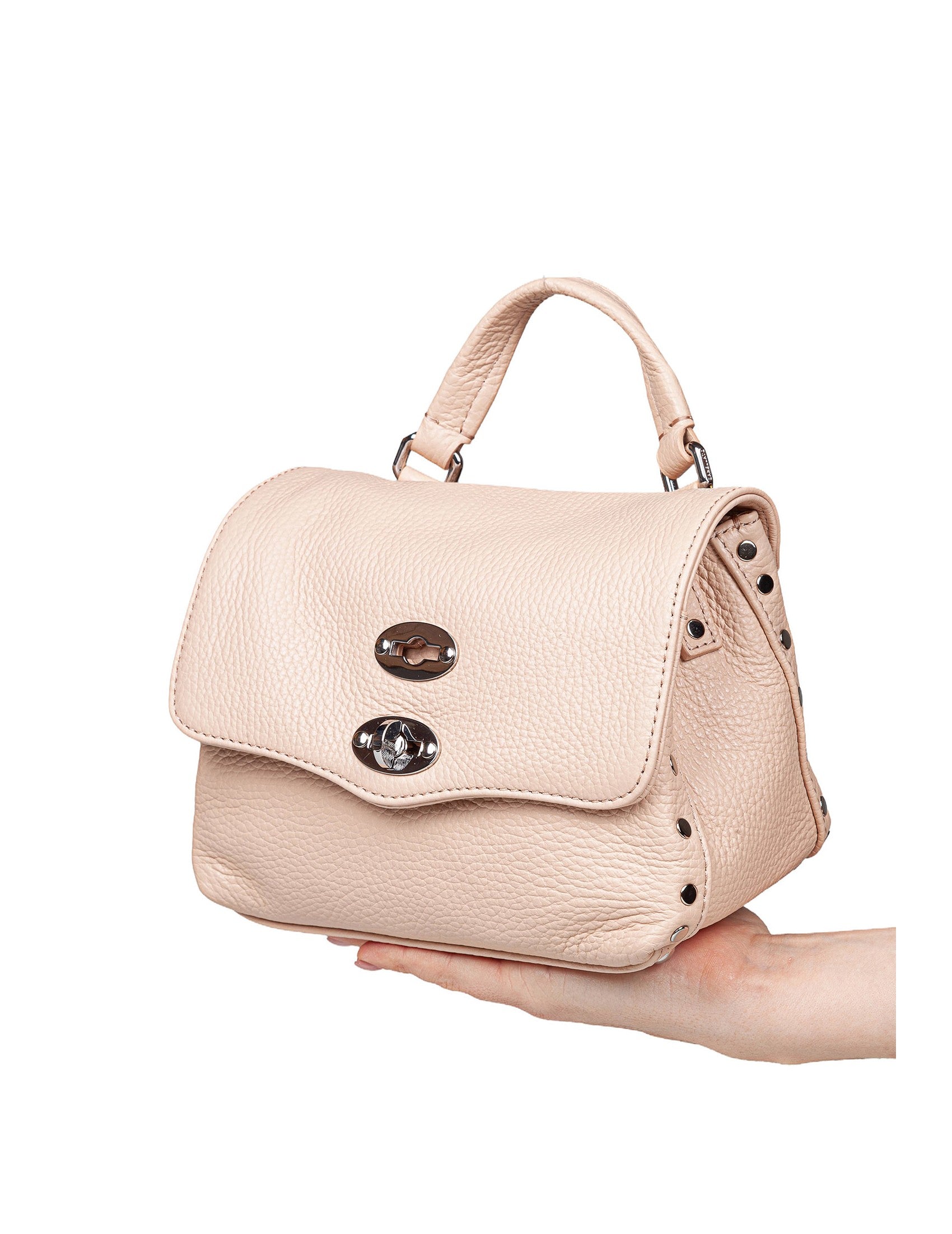 ZANELLATO Mini Postman Daily Handbag - Soft Leather in Pink