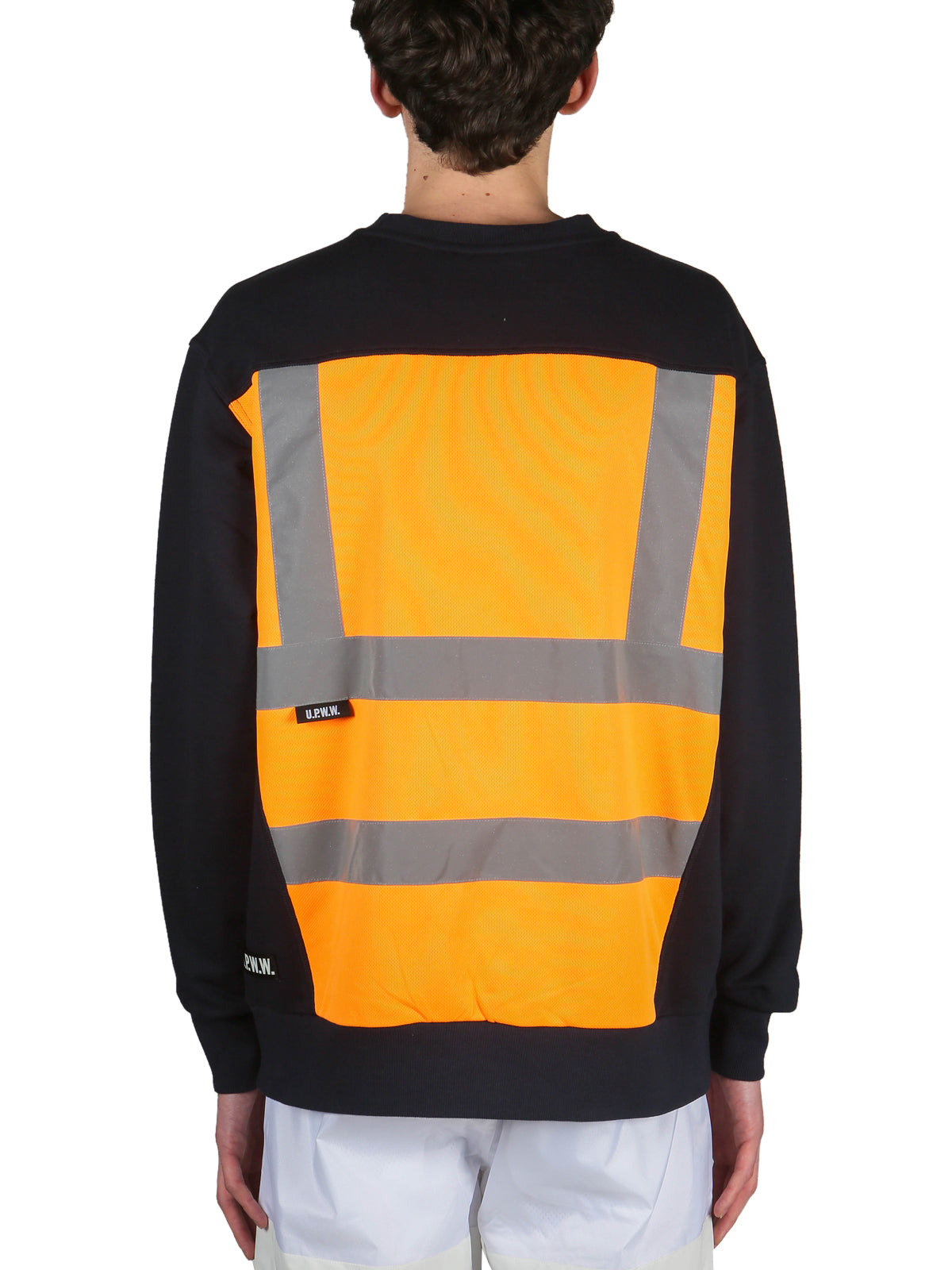 U.P.W.W. Men's Crewneck Sweatshirt with Stylish Inserts