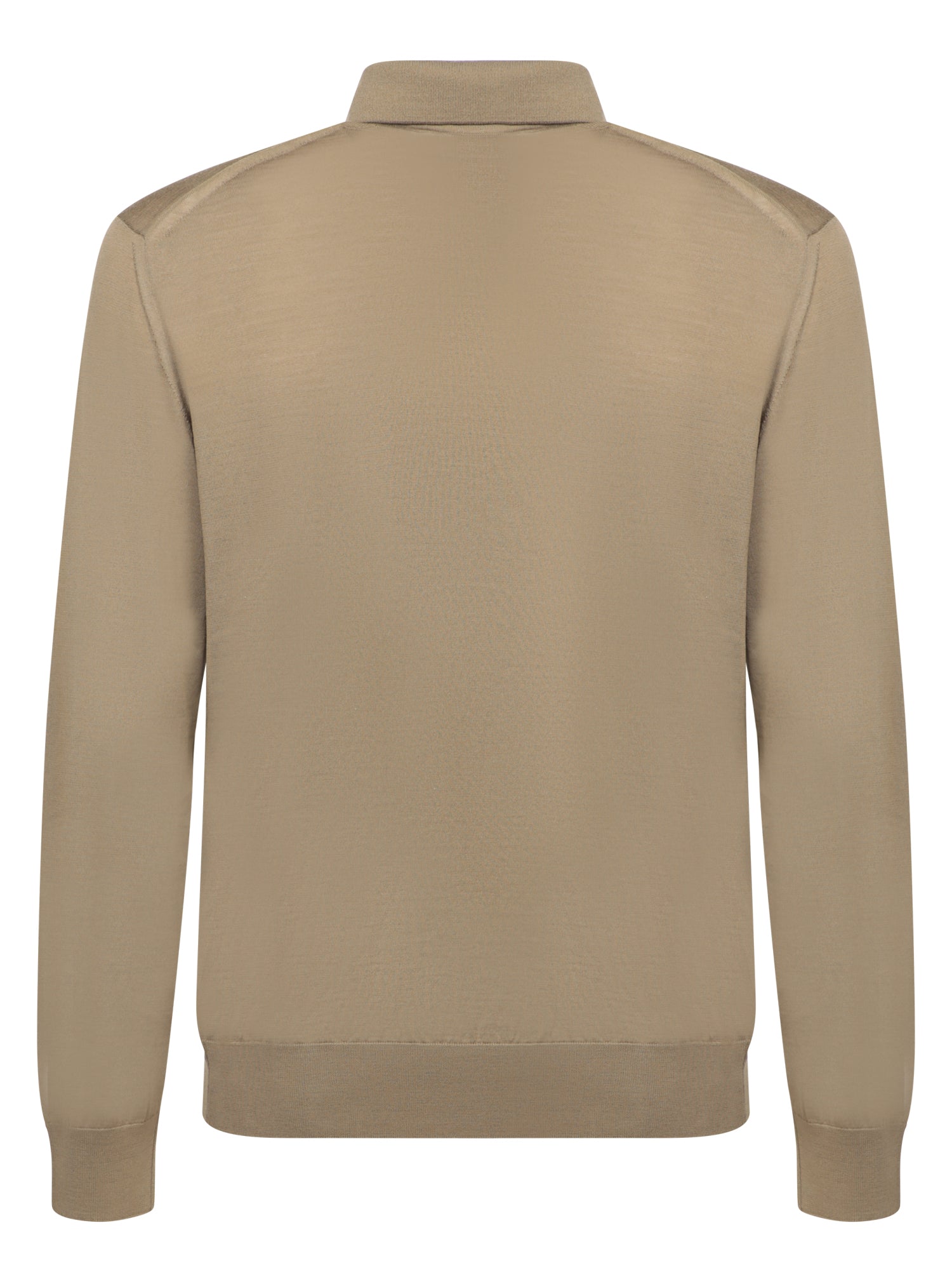 ZEGNA Men's Elegant Long-Sleeved Polo
