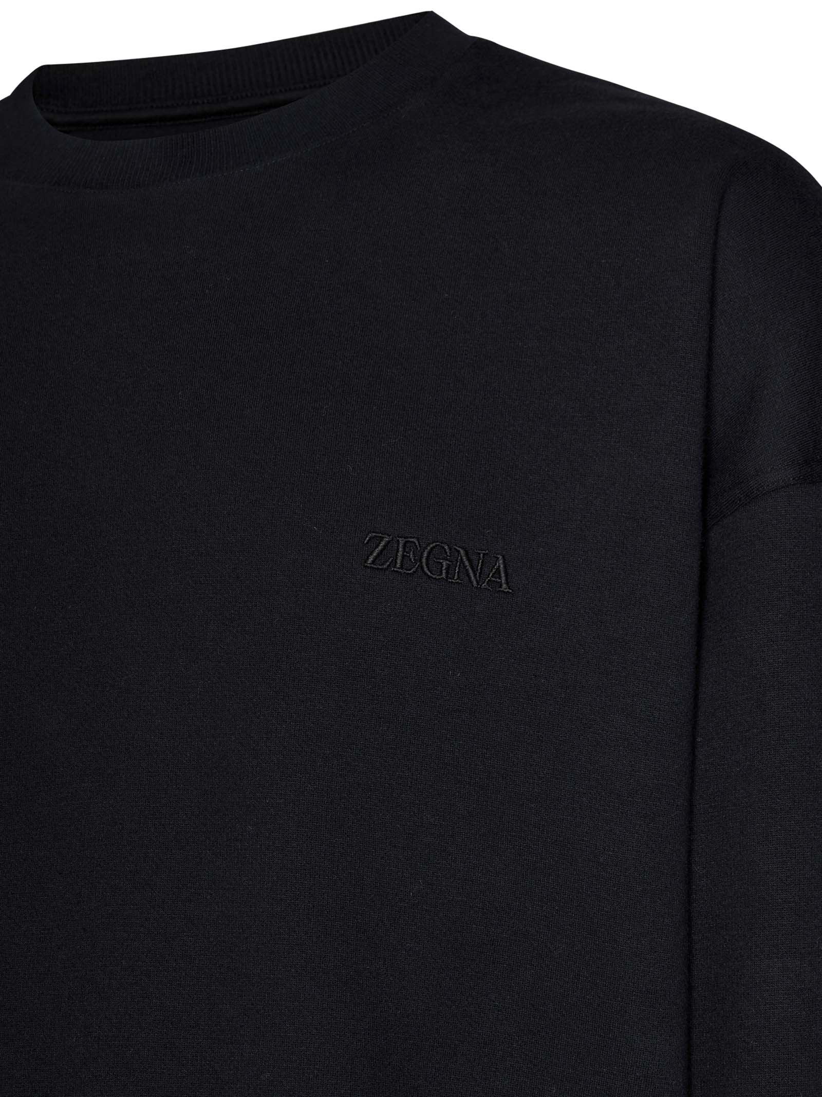 ZEGNA Relaxed Fit Logo Sweatshirt - Size M
