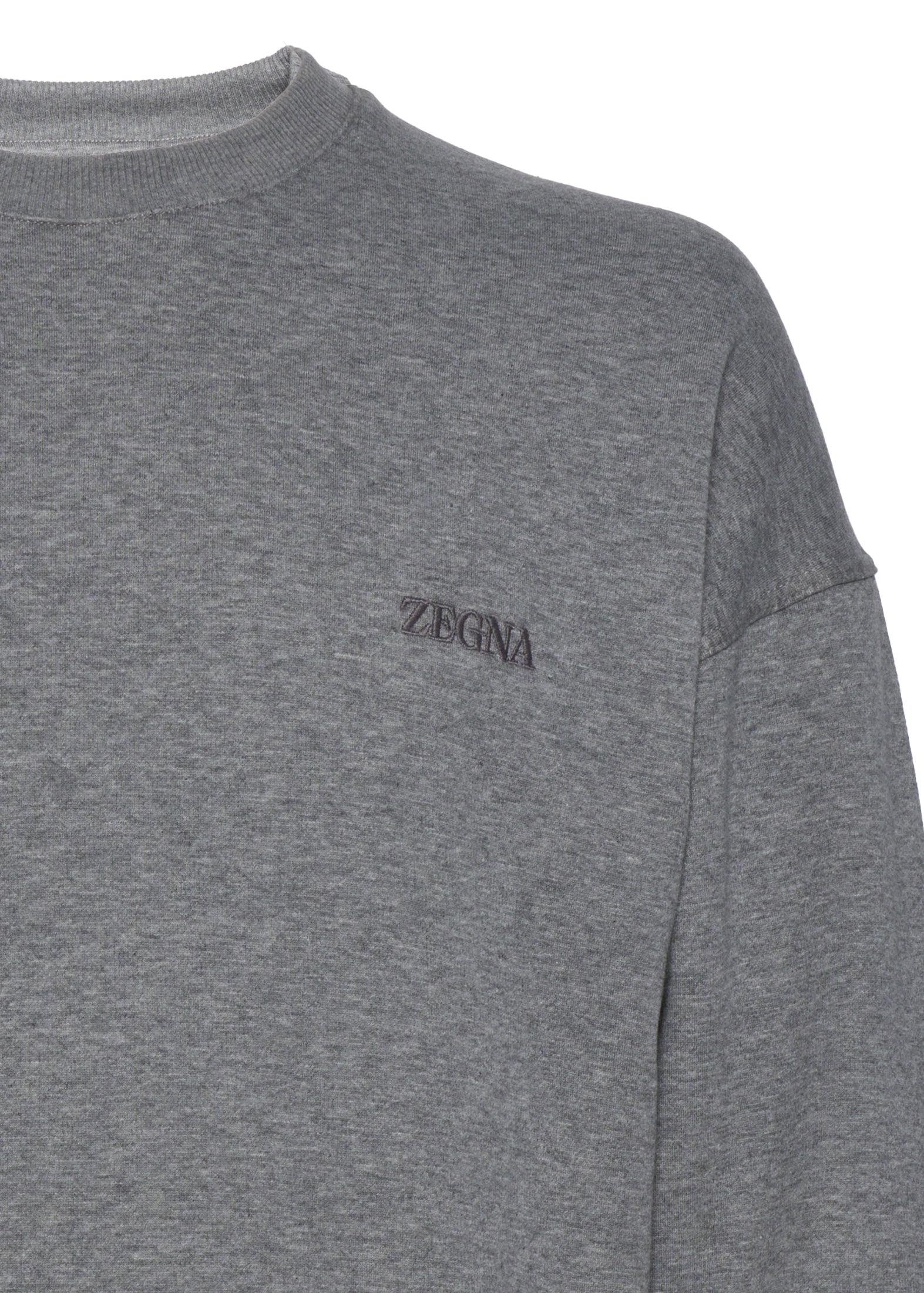 ZEGNA Regular Fit Sweatshirt for Men - Adjustable Hem