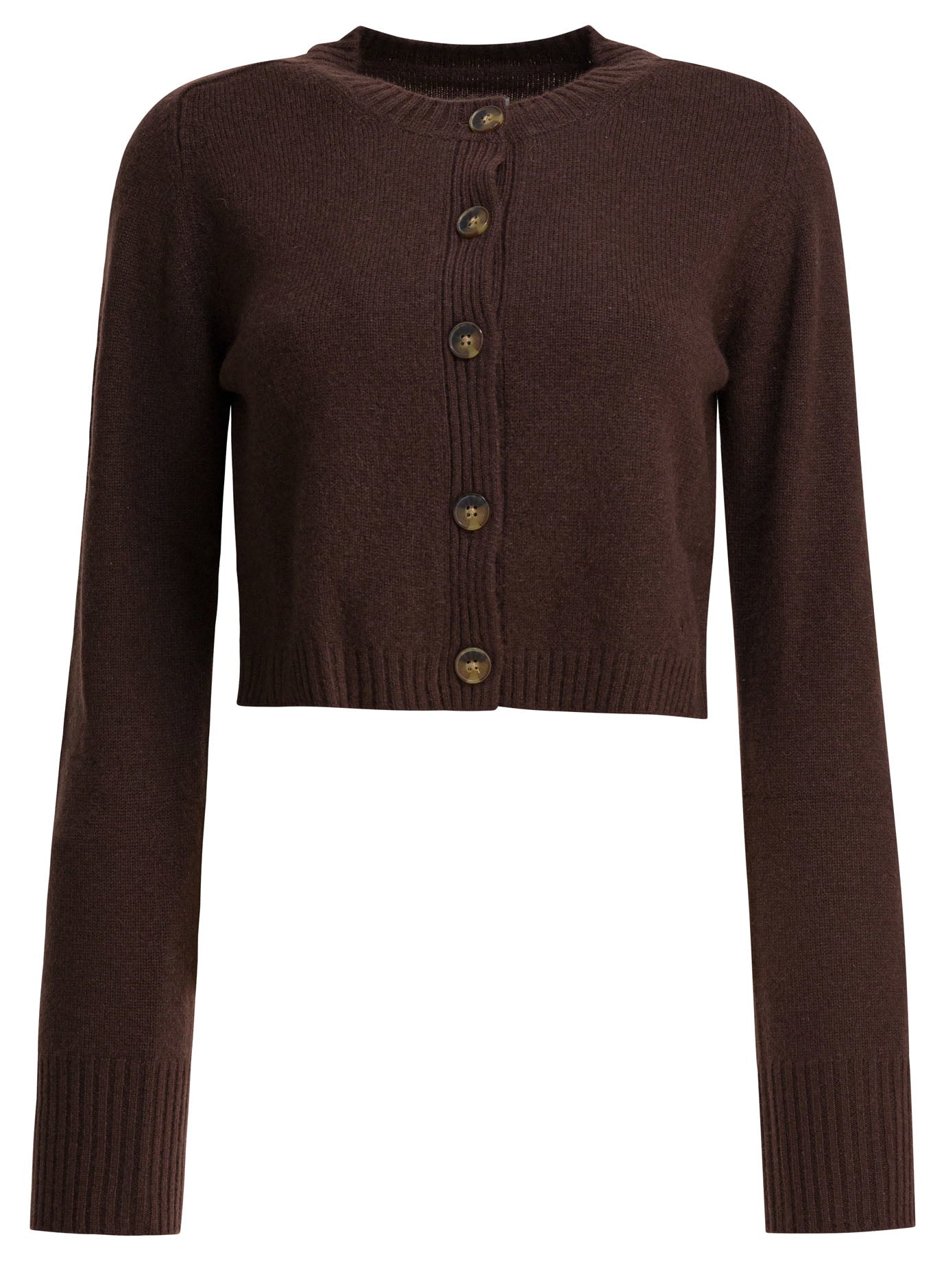 LOULOU DE SAISON Cropped Cashmere Cardigan