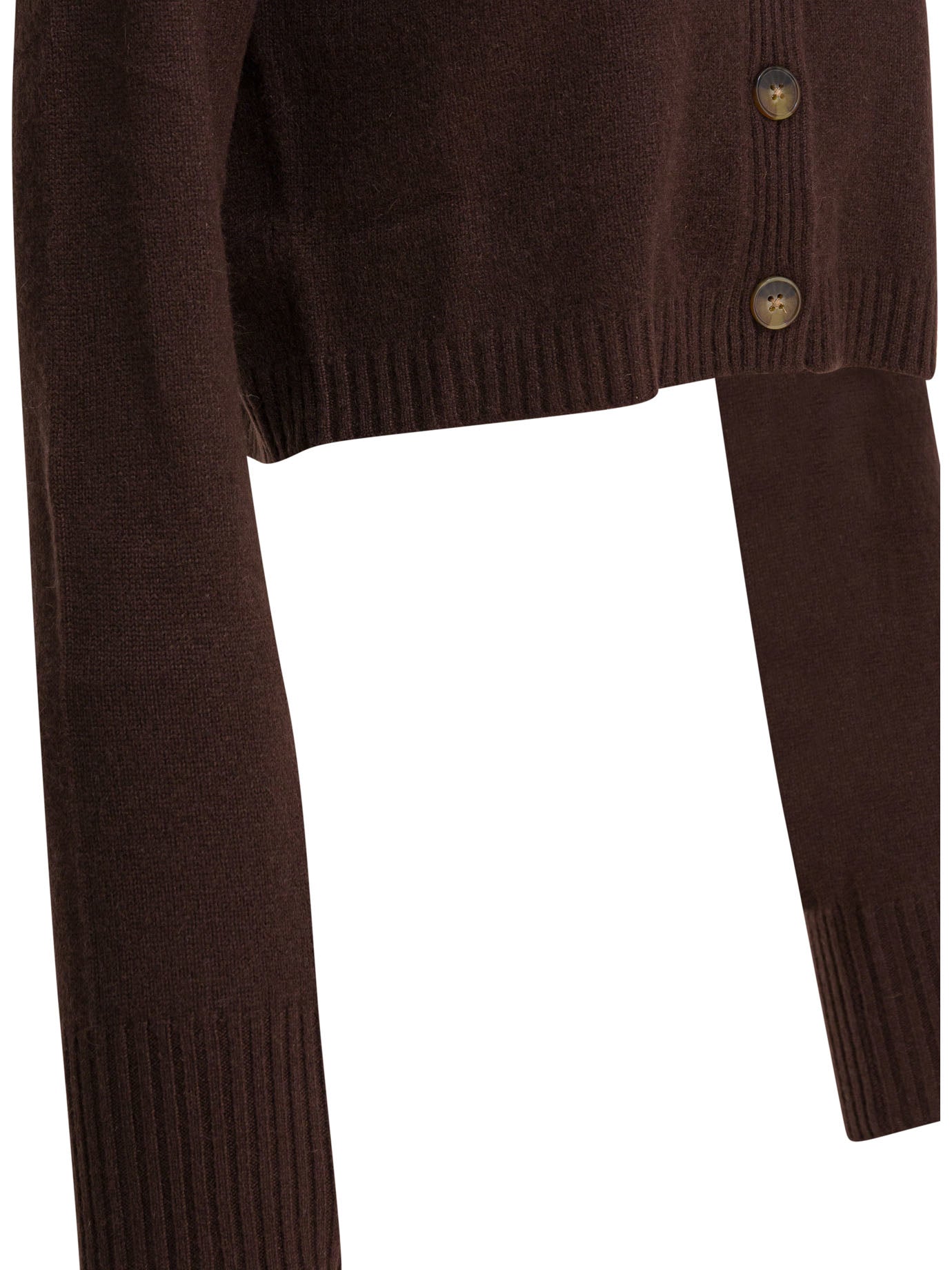 LOULOU DE SAISON Cropped Cashmere Cardigan