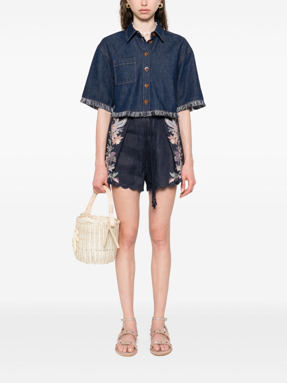 ZIMMERMANN Classic Indigo Denim Shirt for Women