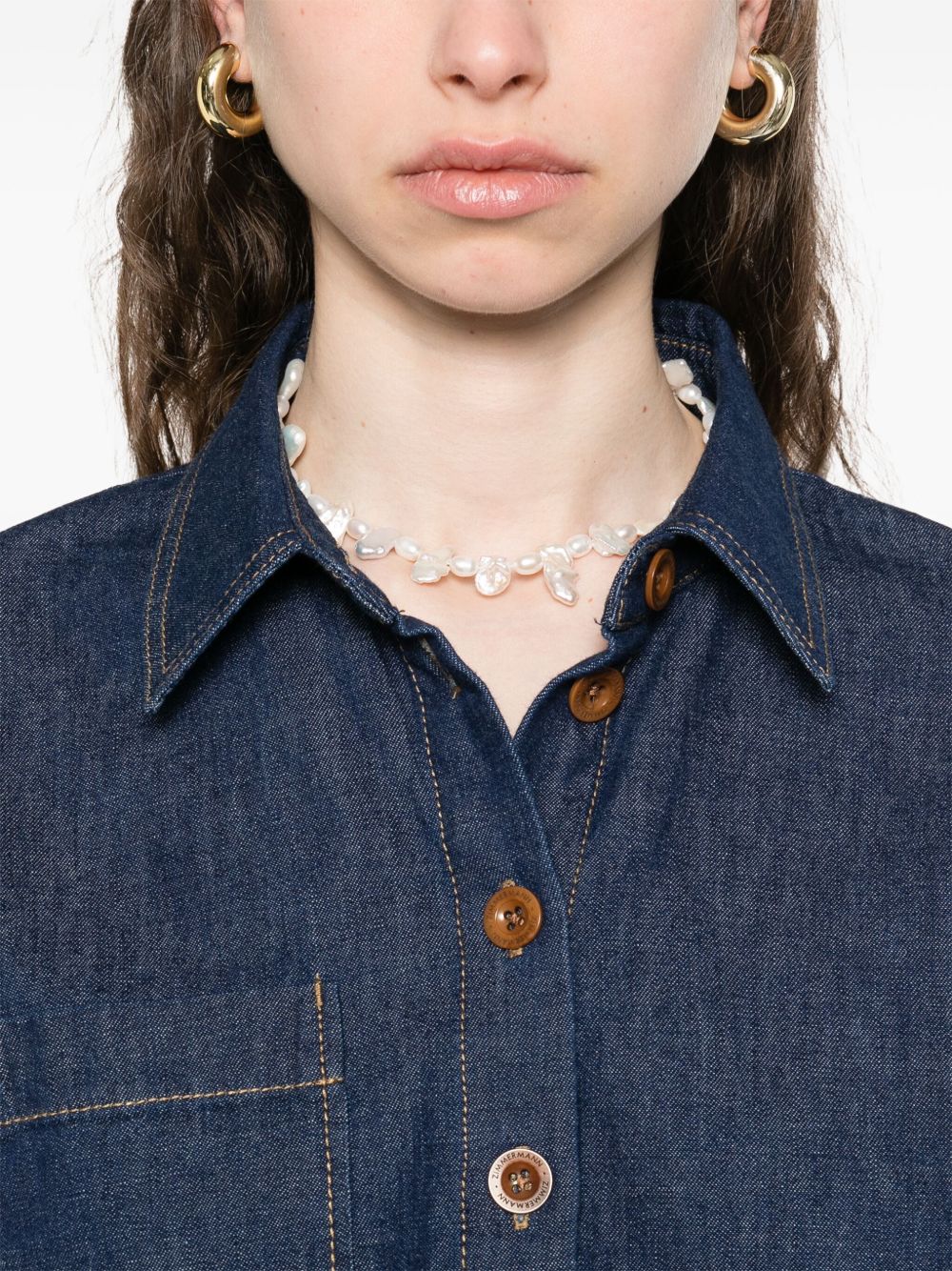 ZIMMERMANN Classic Indigo Denim Shirt for Women