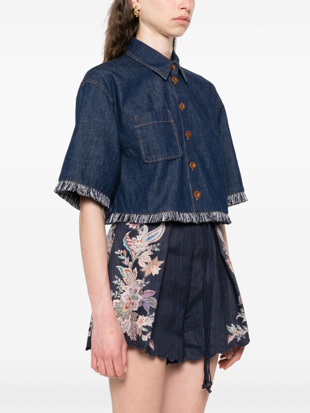 ZIMMERMANN Classic Indigo Denim Shirt for Women