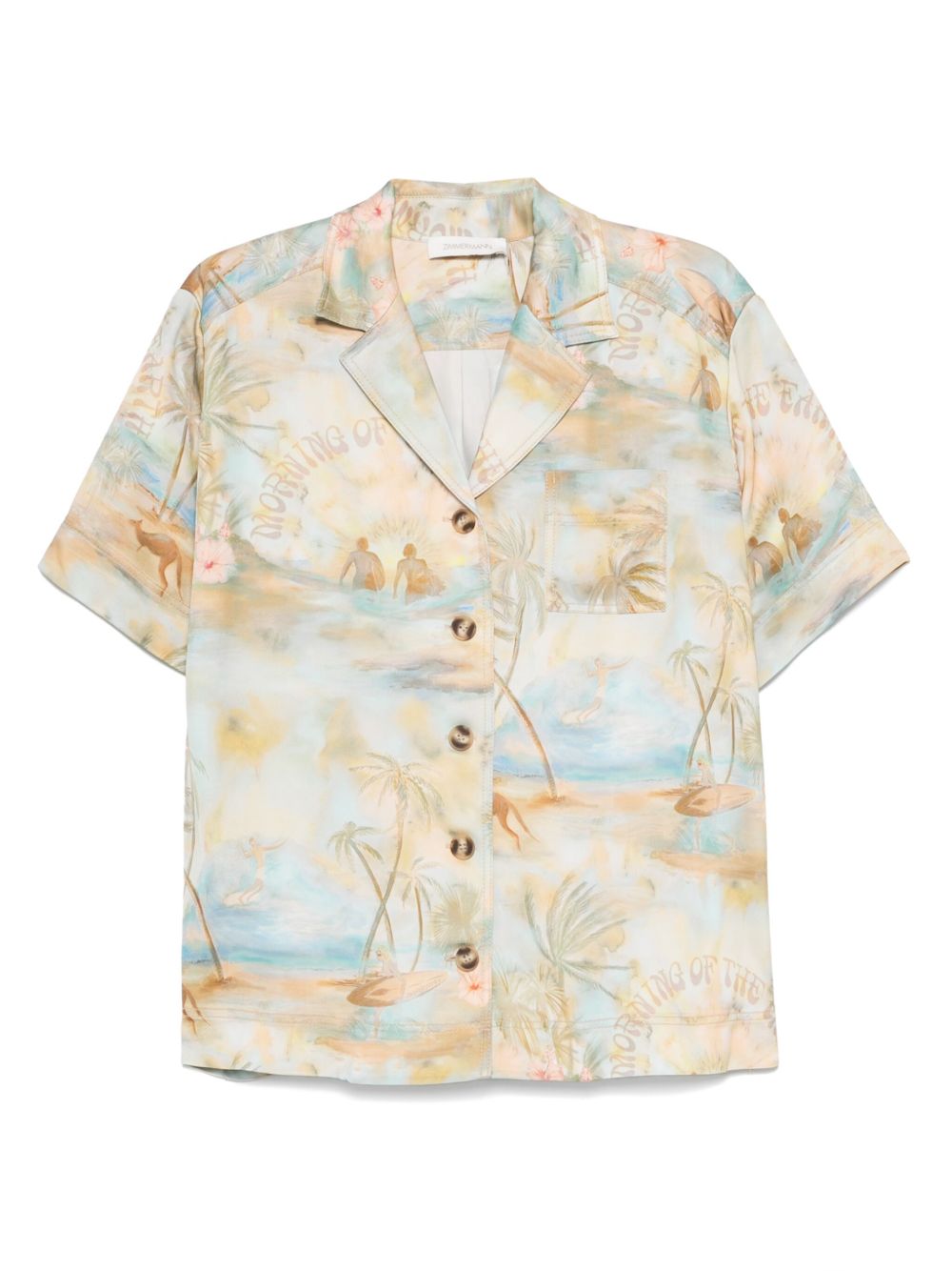 ZIMMERMANN Multicolour Women's Lightweight Shirt for Spring Summer 25