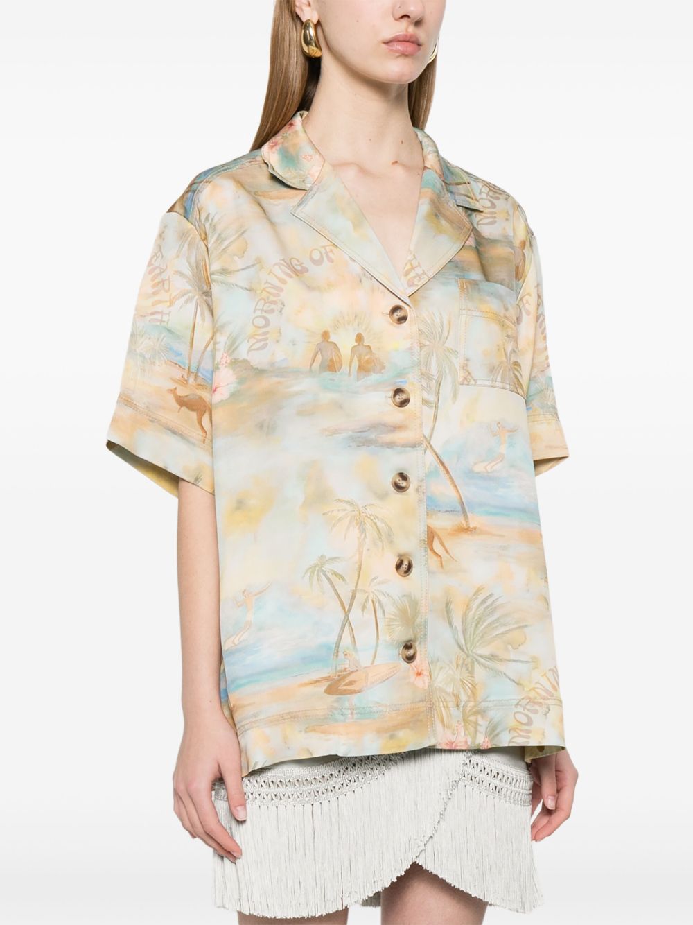 ZIMMERMANN Multicolour Women's Lightweight Shirt for Spring Summer 25