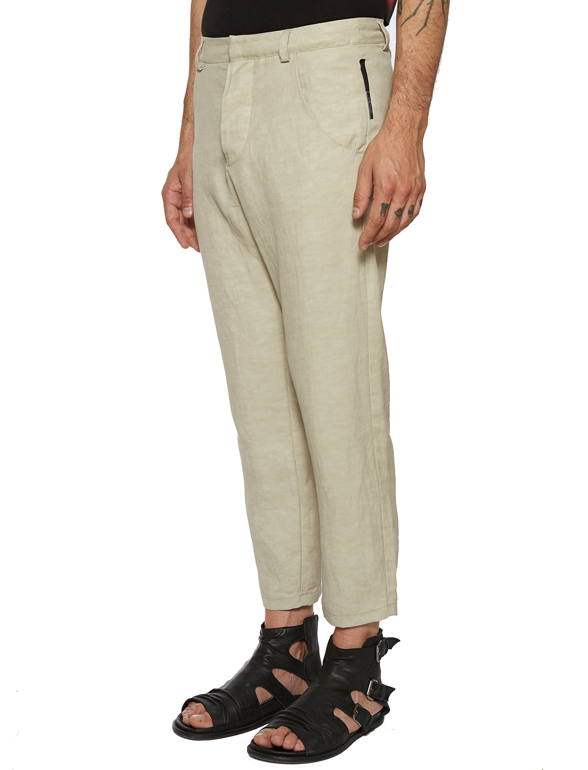 NOSTRASANTISSIMA Stylish Linen Trousers Size 48 for Men
