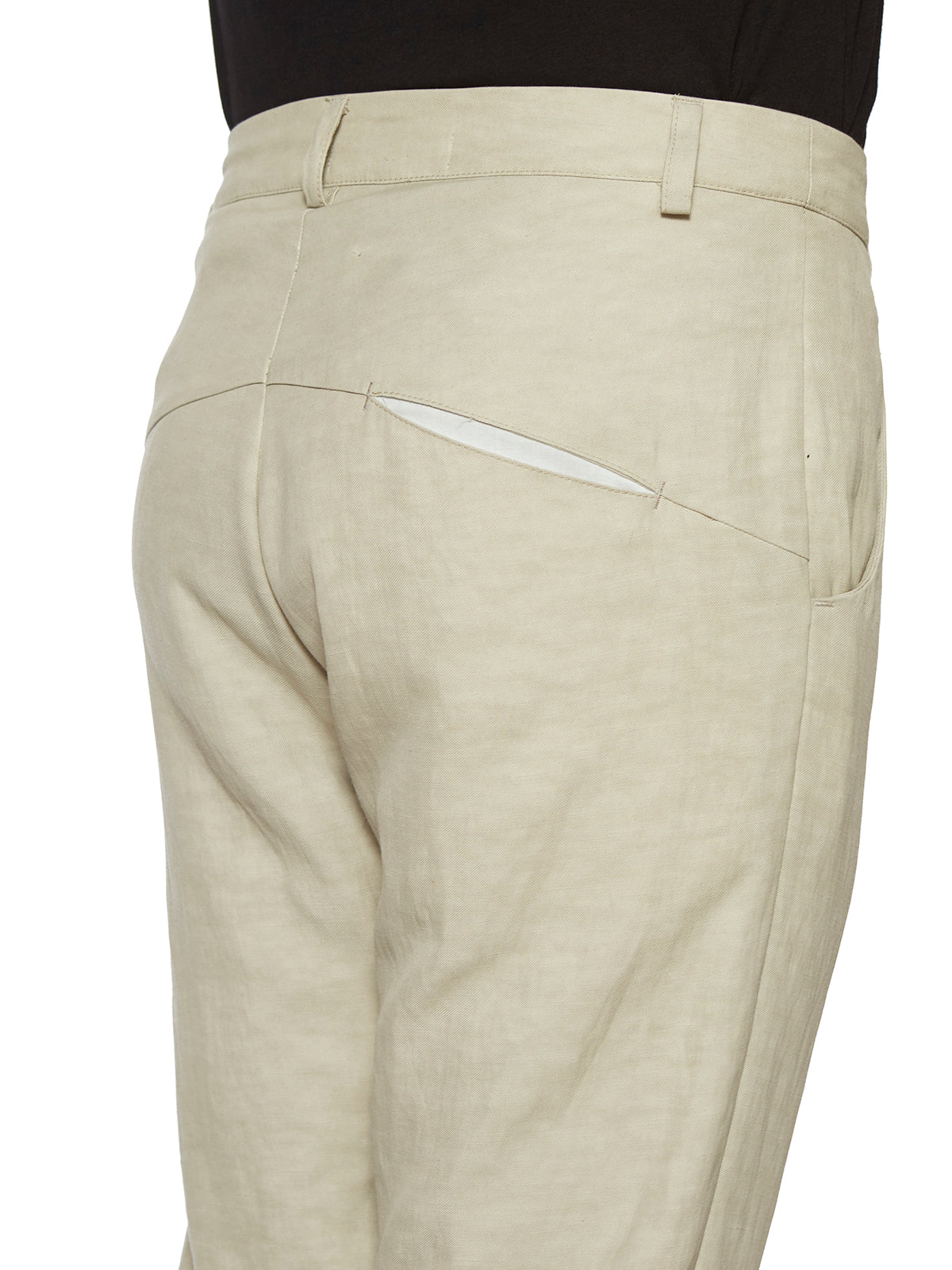 NOSTRASANTISSIMA Stylish Linen Trousers Size 48 for Men