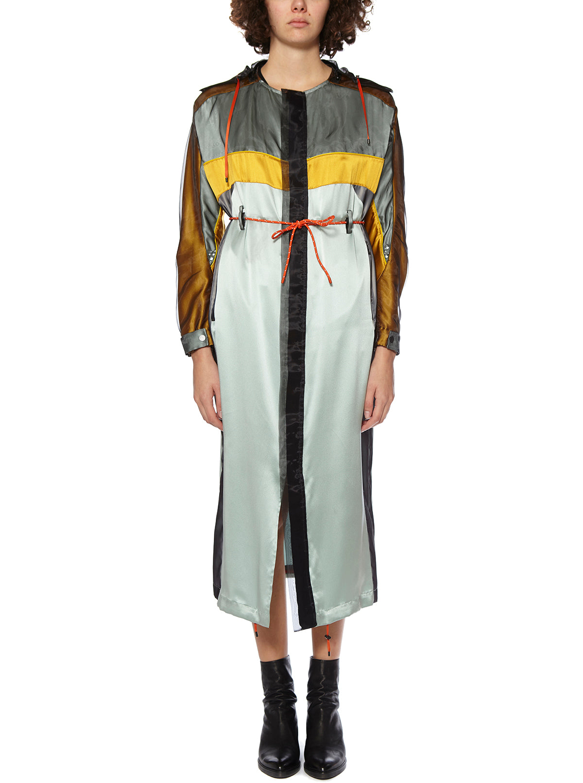 QUETSCHE Silk Dust Mini Jacket with Removable Hood