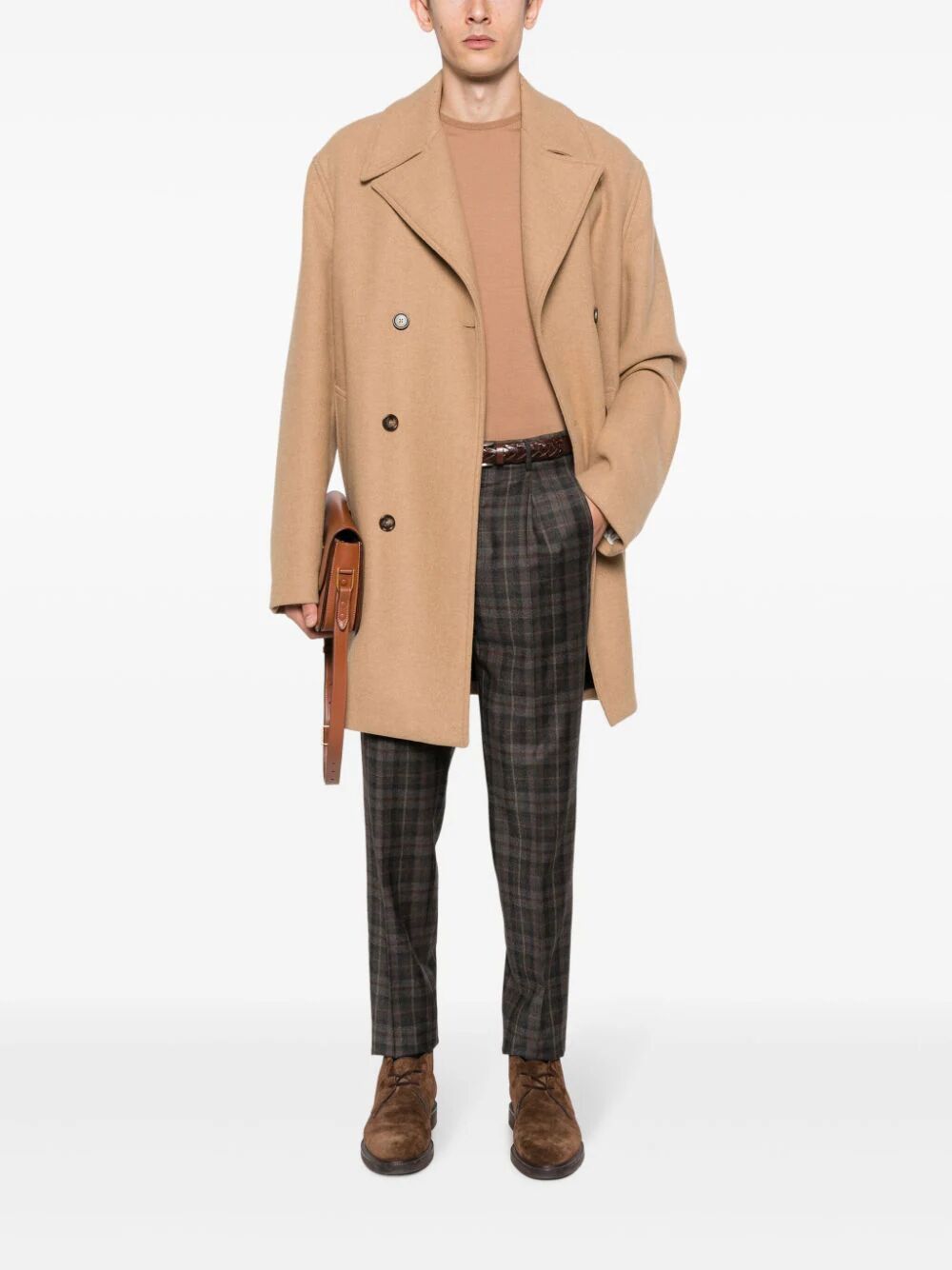 INCOTEX Checkered Design Mini Trousers for Men