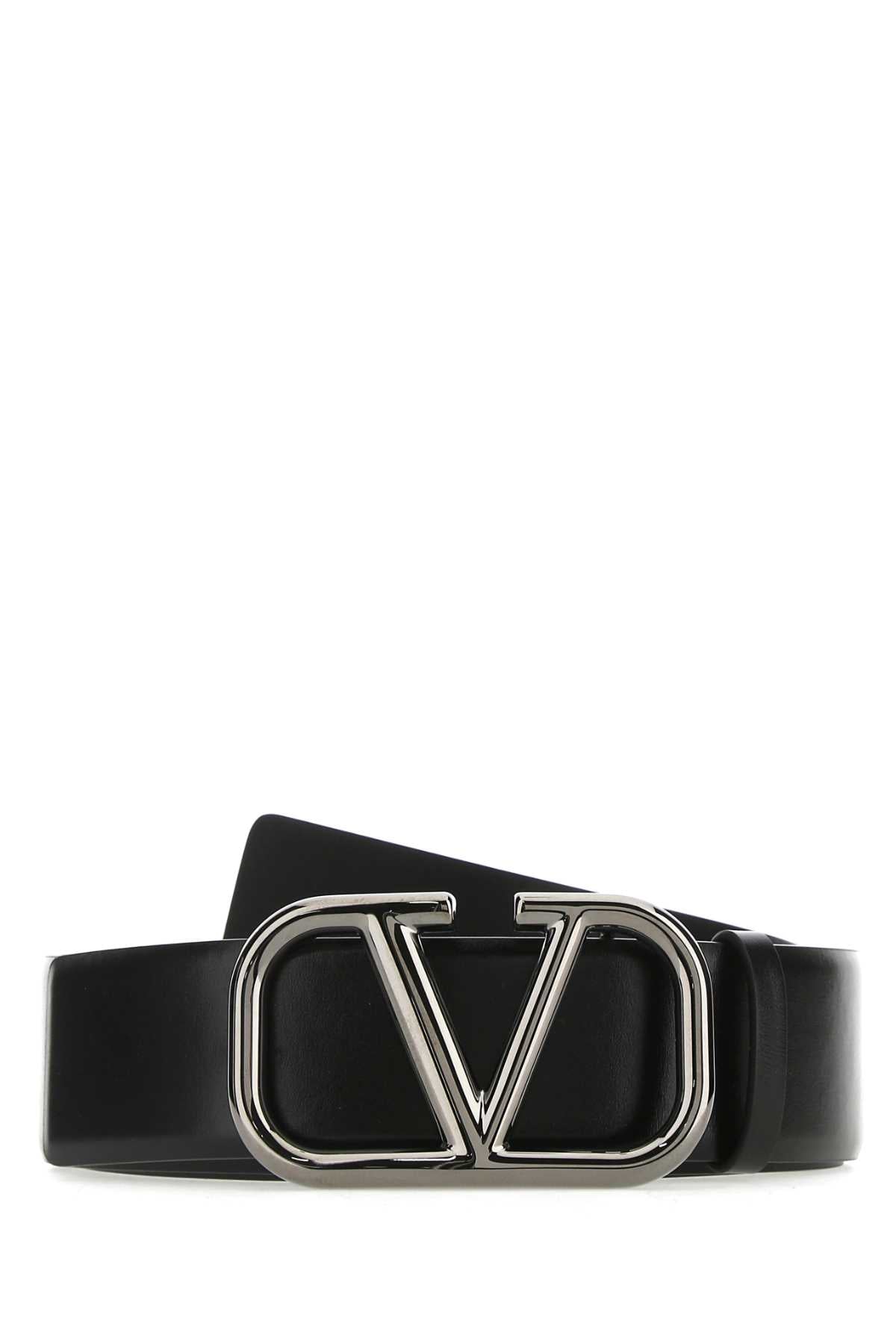VALENTINO GARAVANI Signature Leather Vlogo Belt
