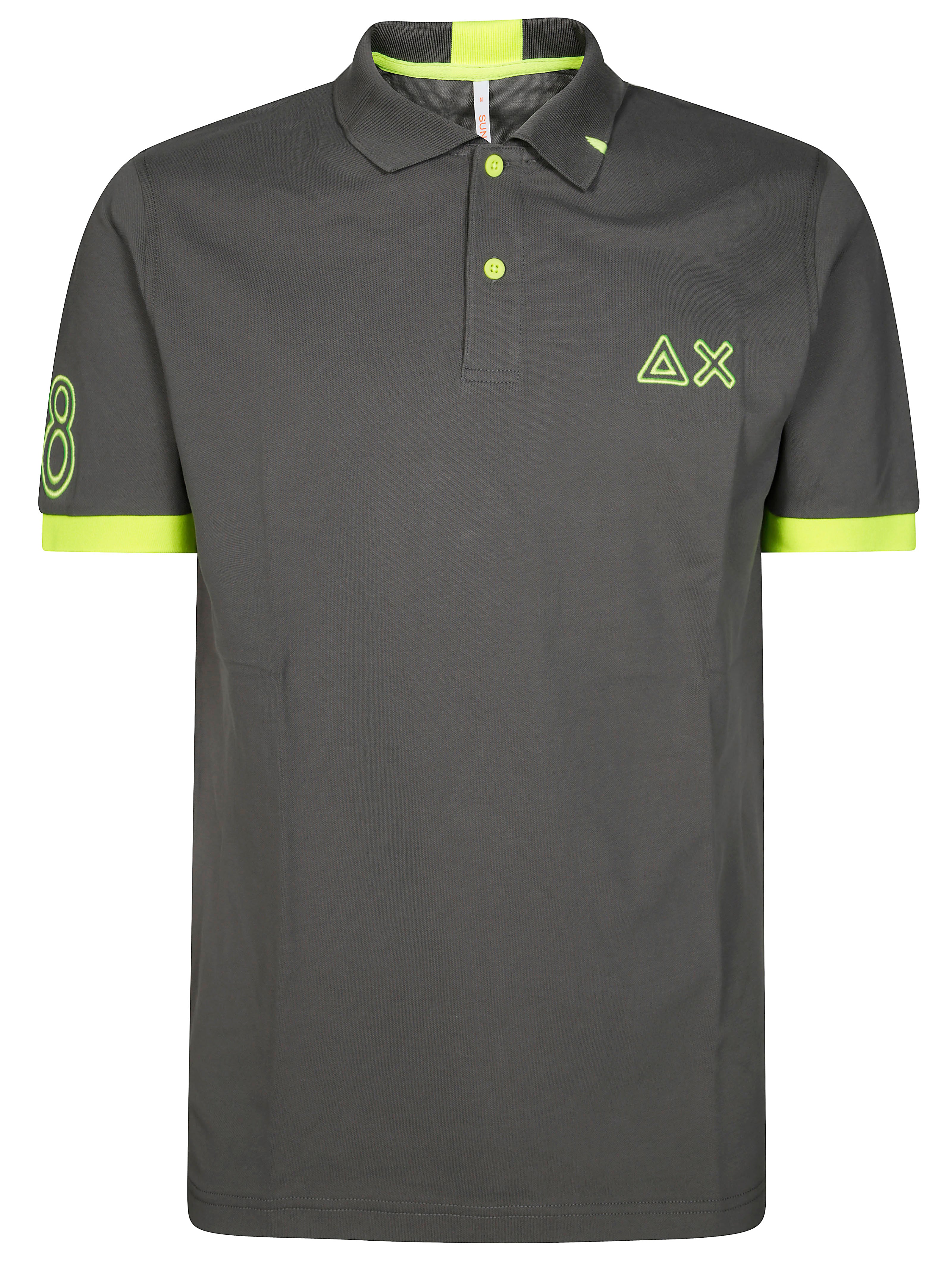 SUN 68 Fluorescent Logo Short Sleeve Polo for Women - SS25