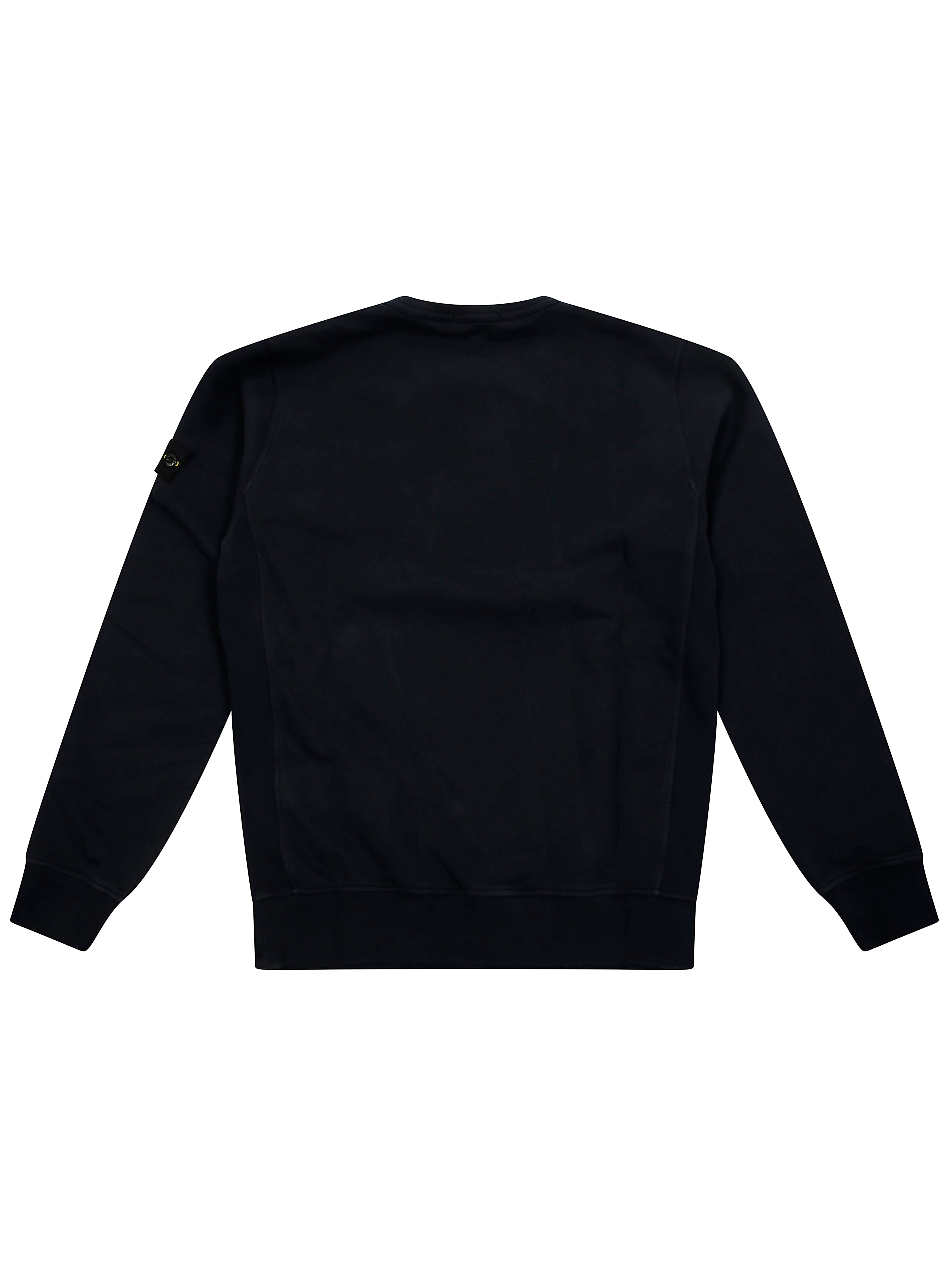 STONE ISLAND Basic Crewneck Sweatshirt with Logo Badge