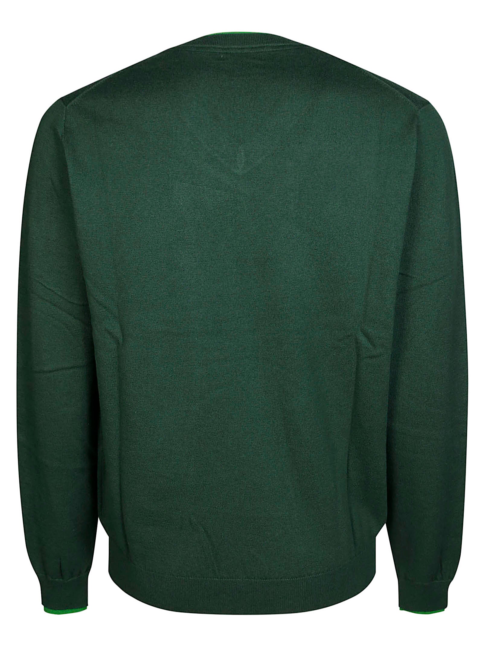 SUN 68 V Neck Double Rib Sweater