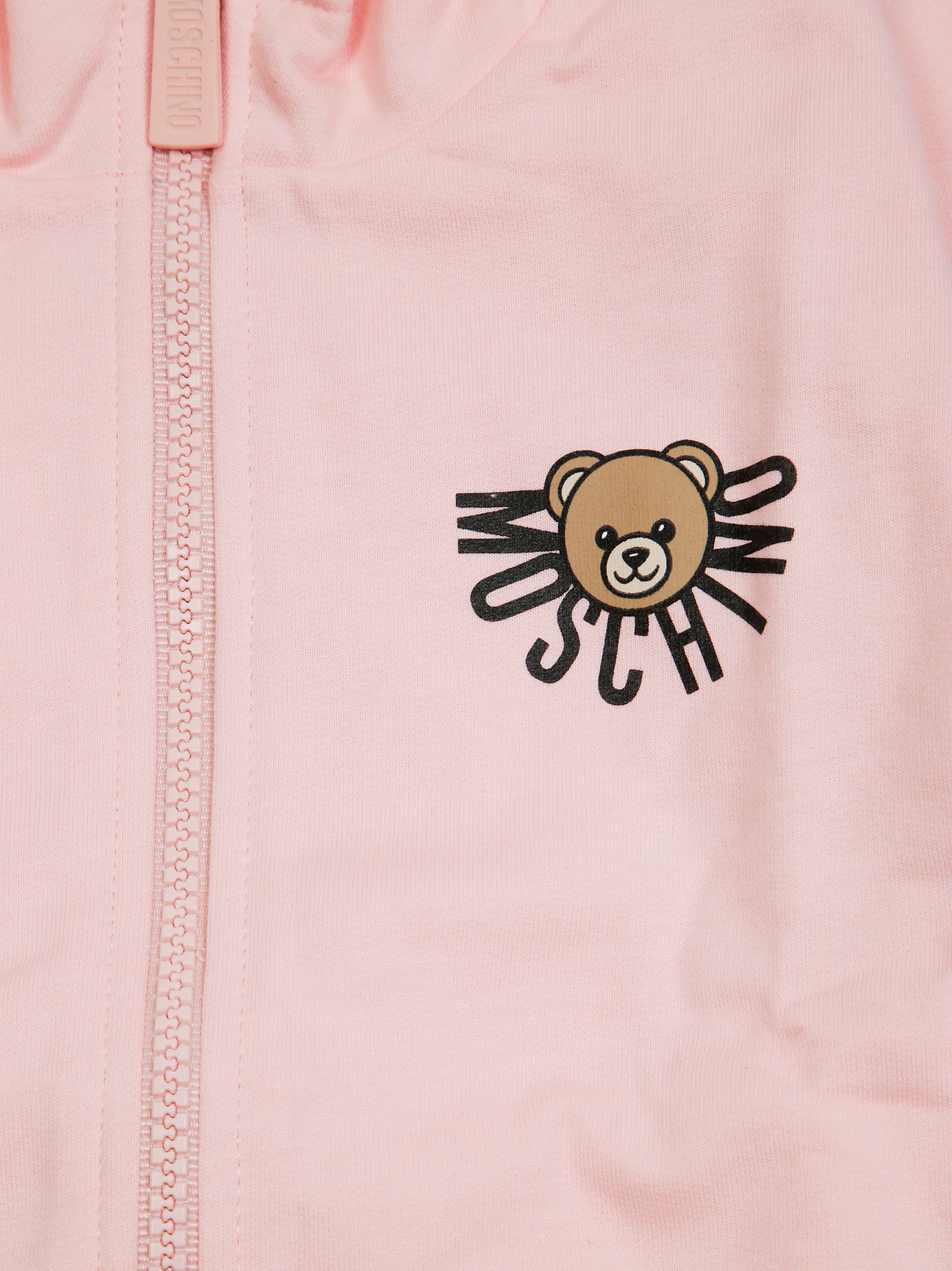 MOSCHINO KIDS Mini Full Zip Sweatshirt with Toy