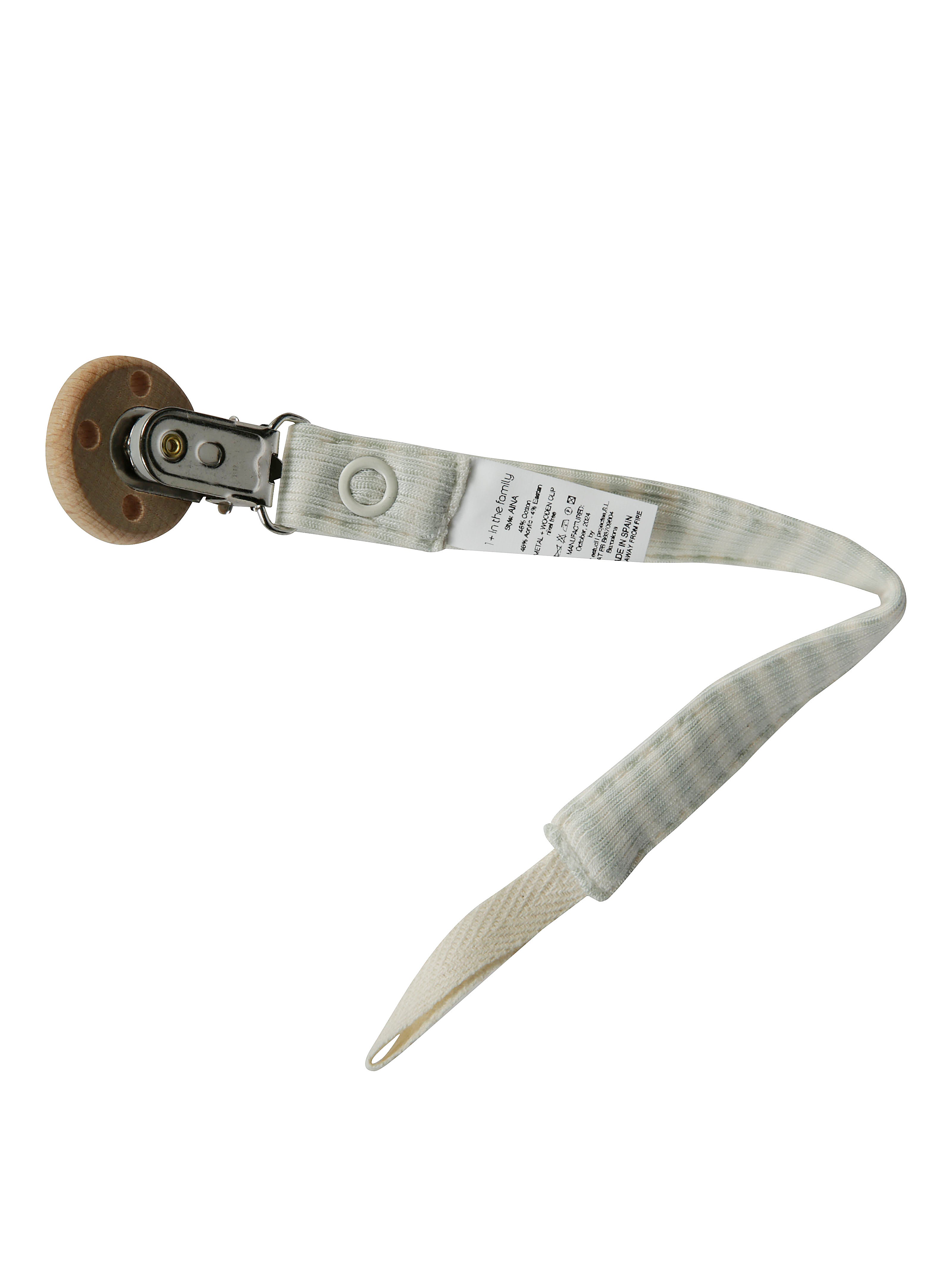 1+IN THE FAMILY Striped Mini Pacifier Holder