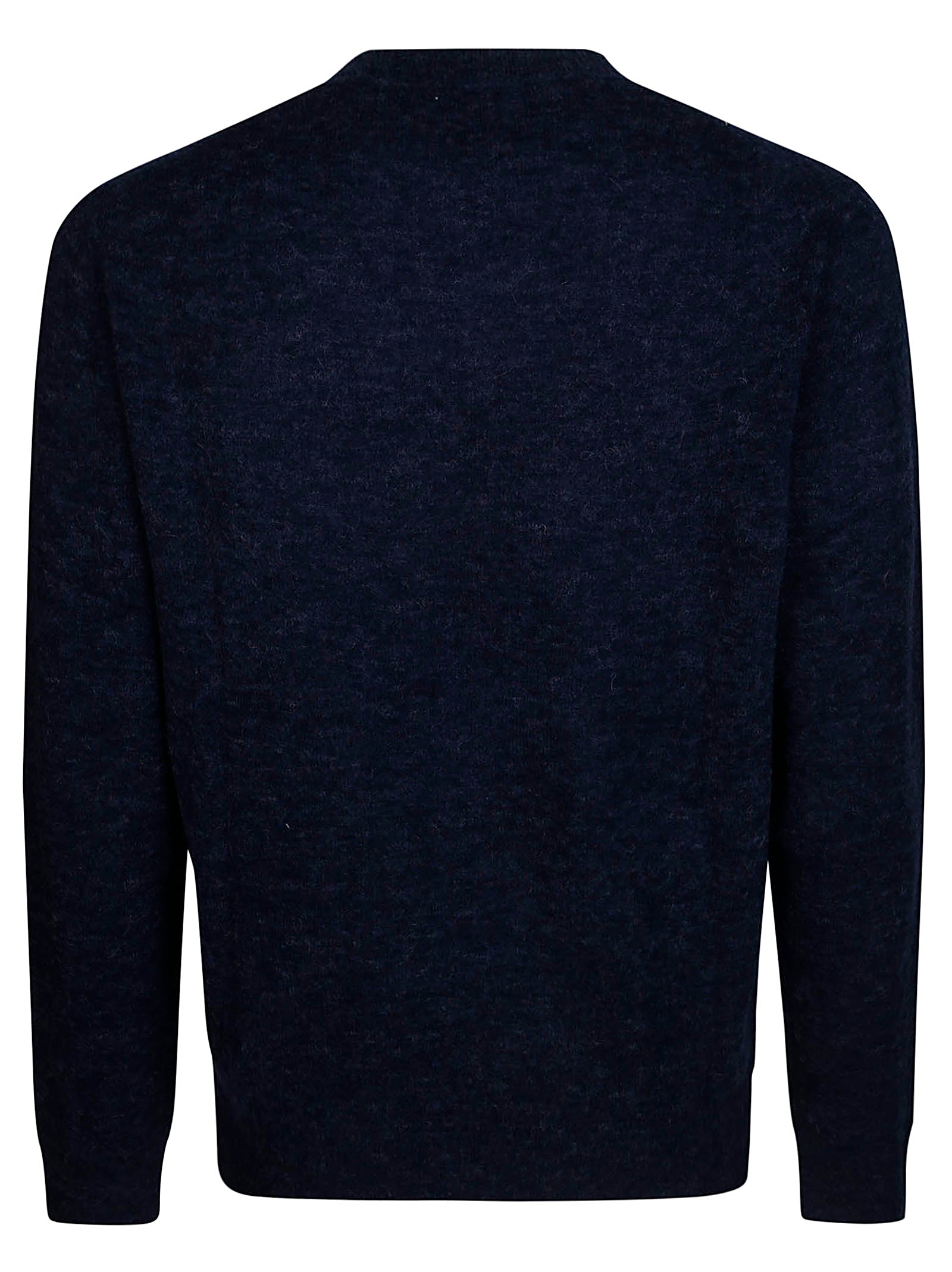 SUN 68 Round Alpaca Solid Teddy Sweater - Women’s FW24 Collection