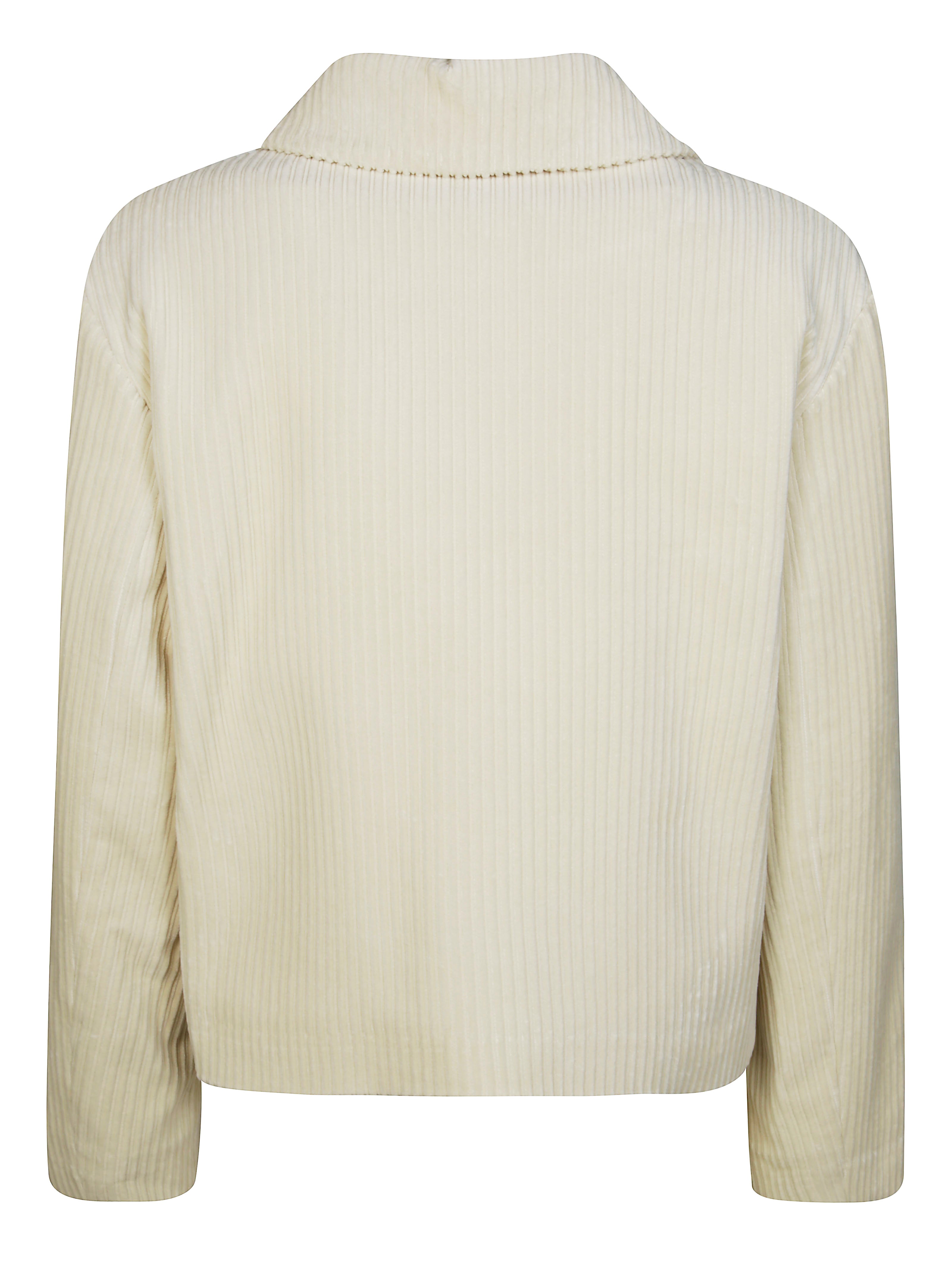 PAROSH Textured Cord Jacket with Pockets for Men