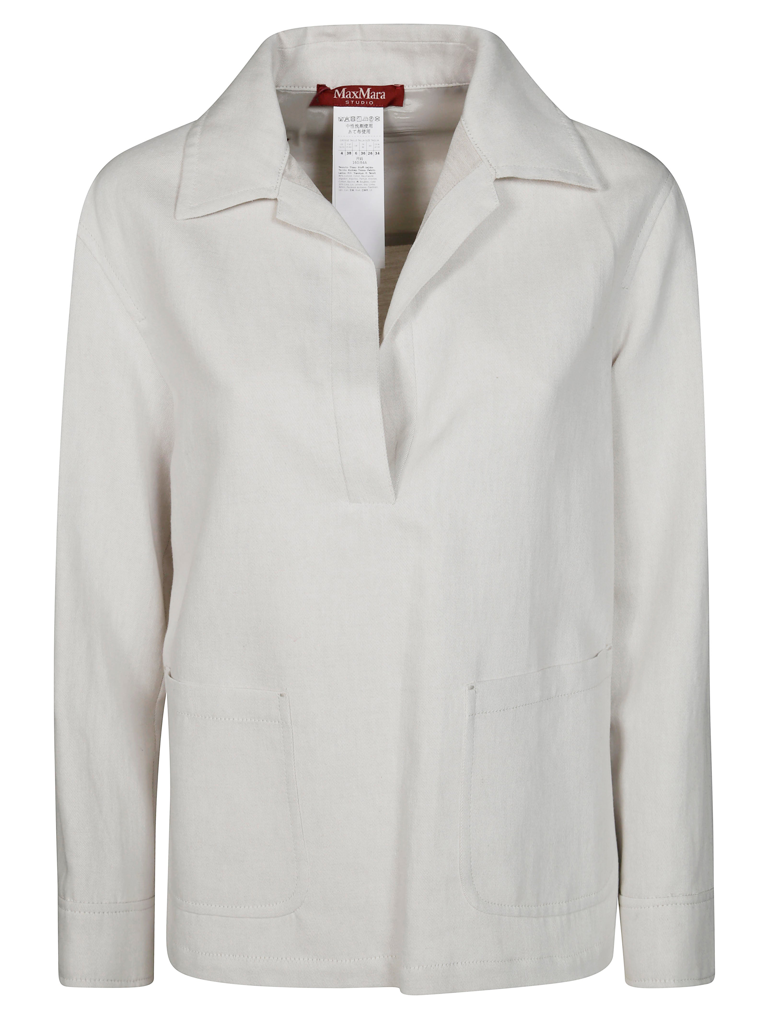 MAX MARA STUDIO Linen Cotton Casual Button-Up for Men