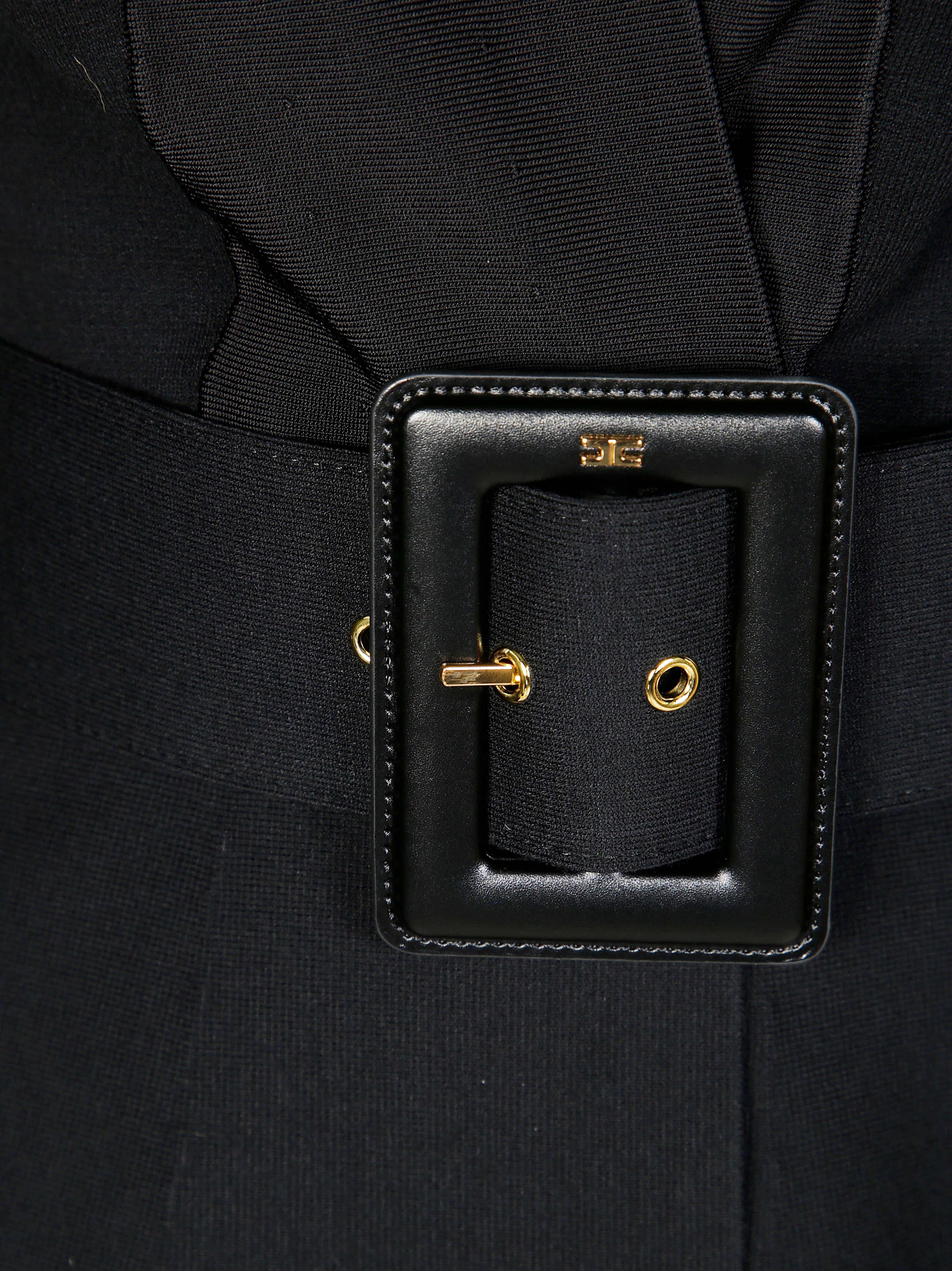 ELISABETTA FRANCHI V-Neck Sweater with Belt for Men